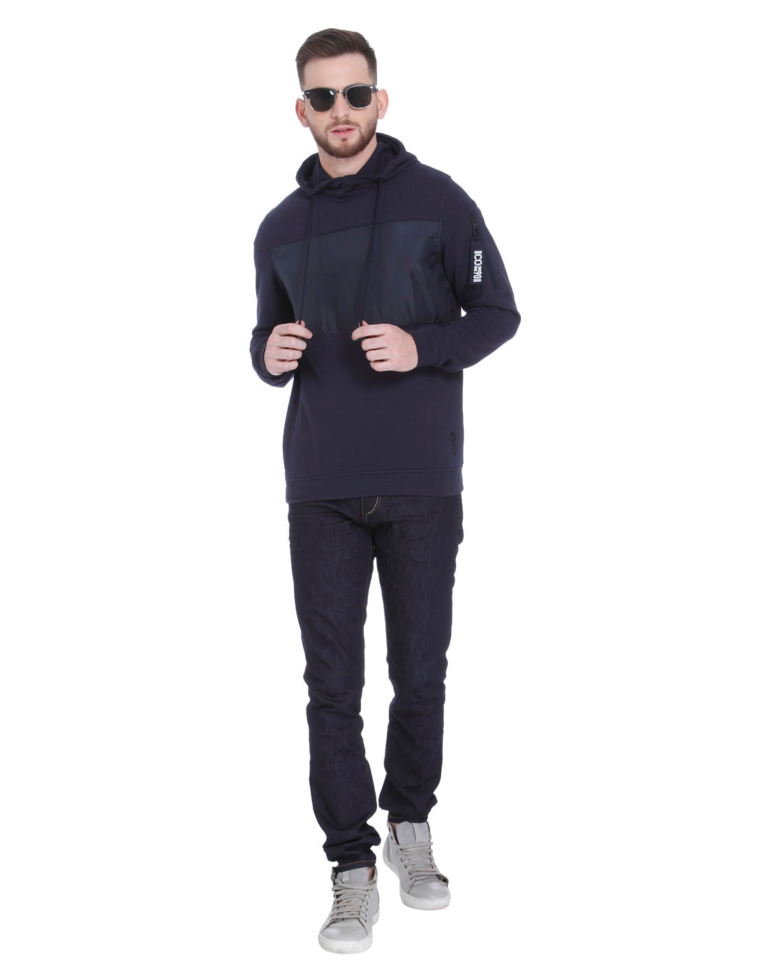 Dark Blue Hoodie Sweatshirt