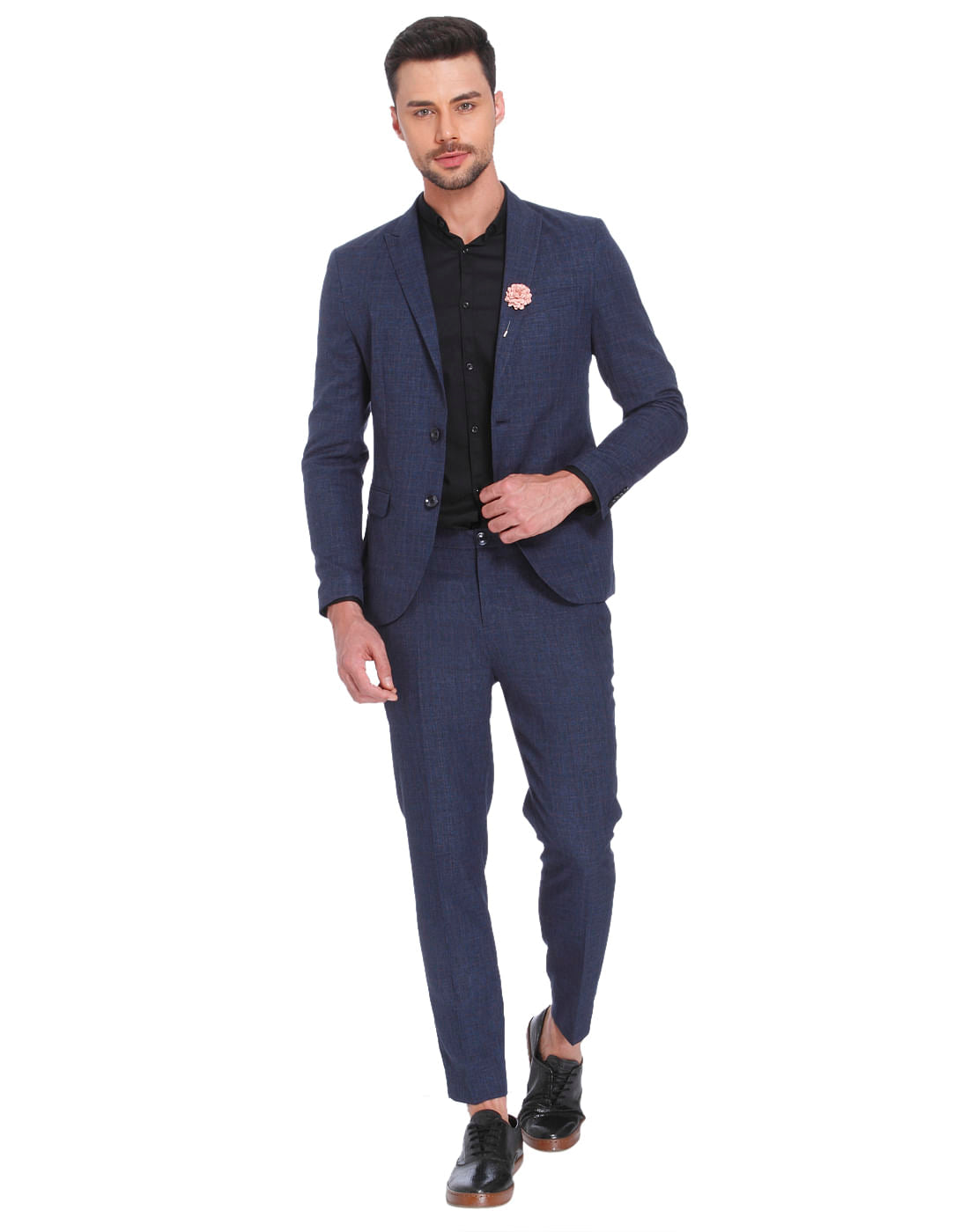Blue Check Slim Fit Blazer