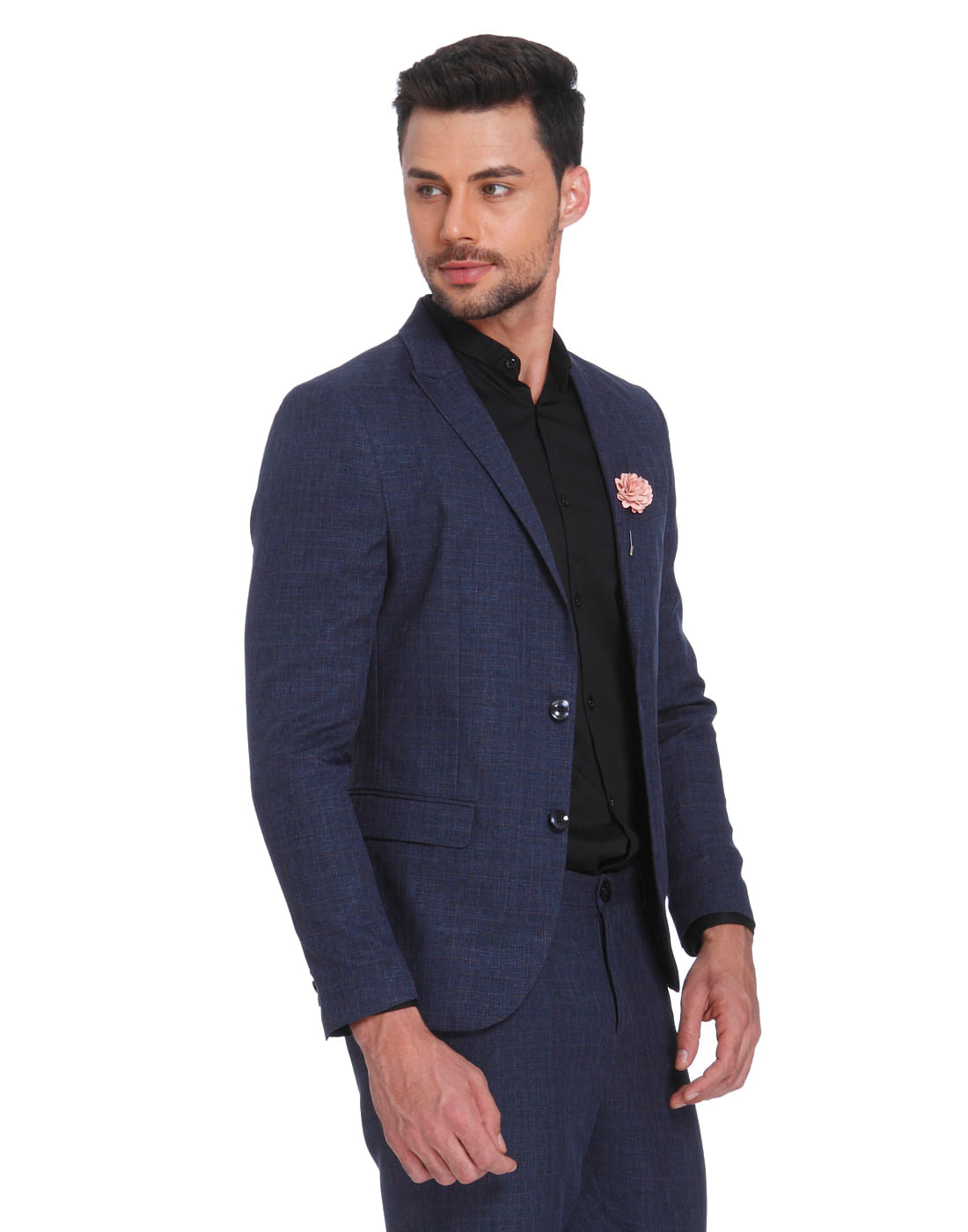 Blue Check Slim Fit Blazer