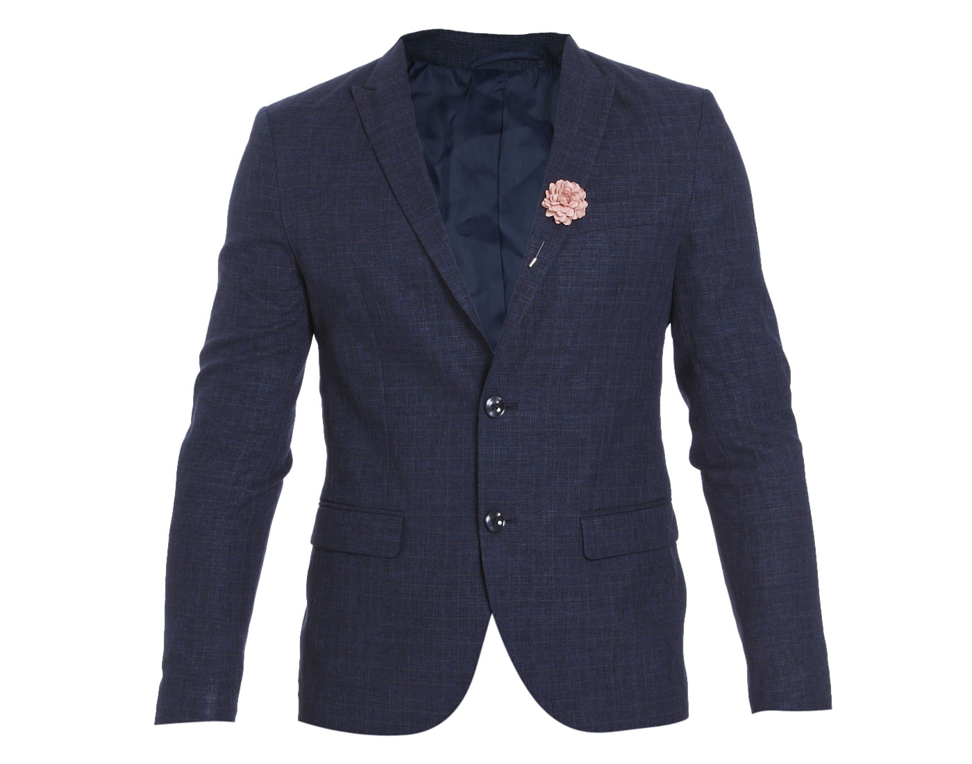 Blue Check Slim Fit Blazer