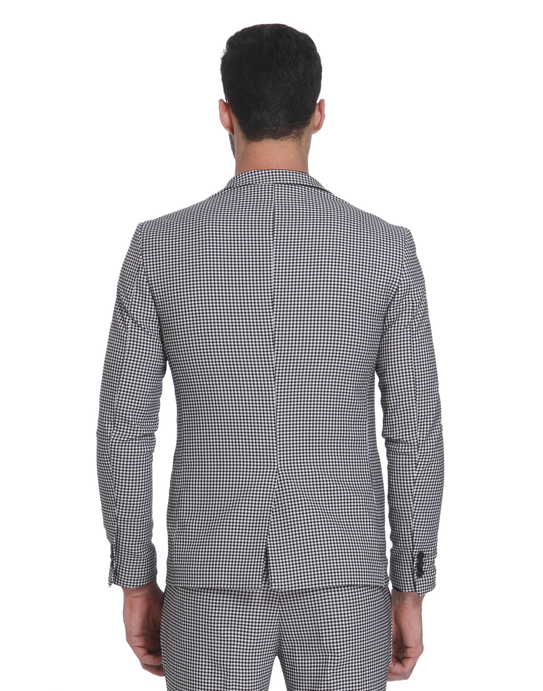 Gingham Slim Fit Blazer