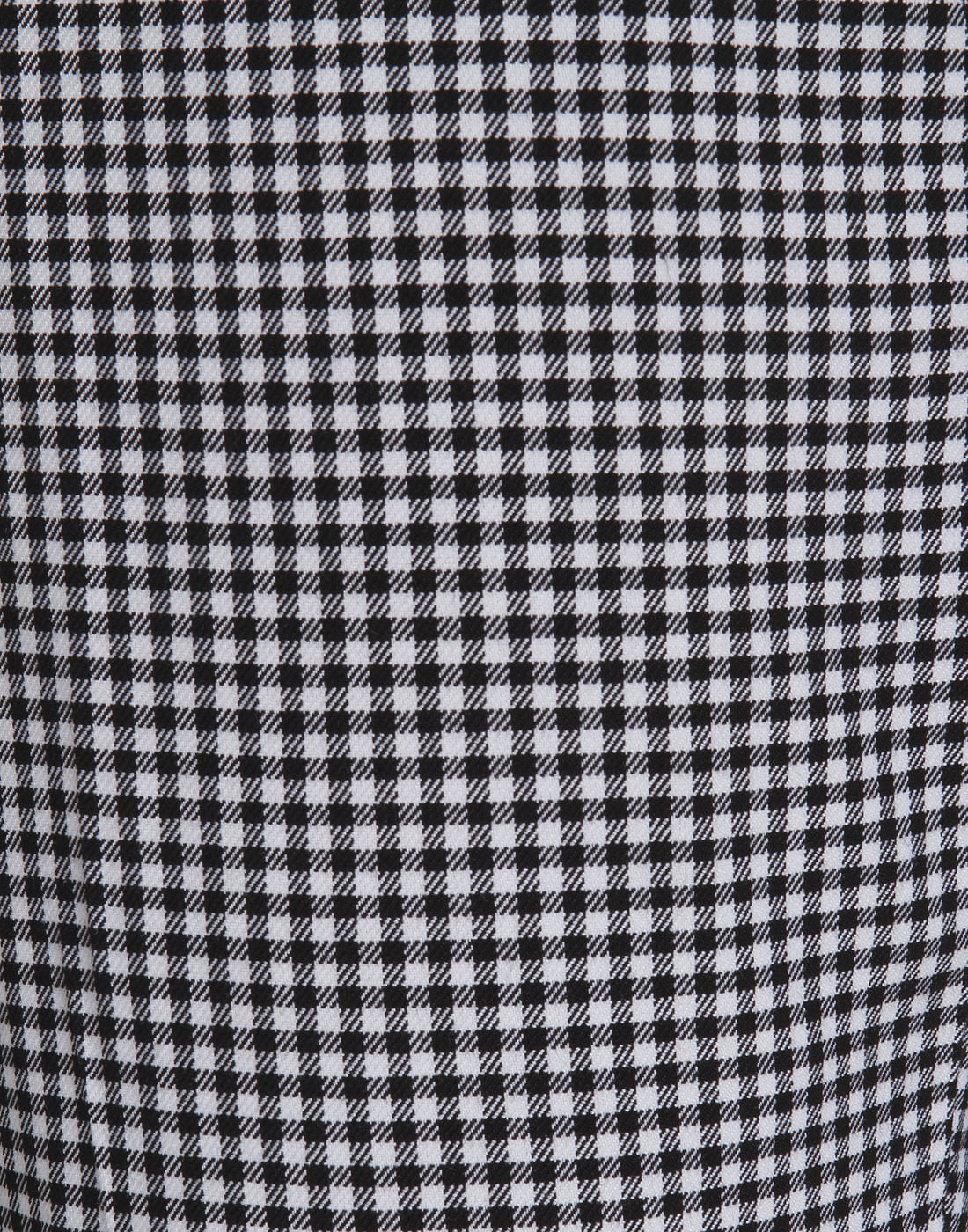 Gingham Print Slim Fit Trousers