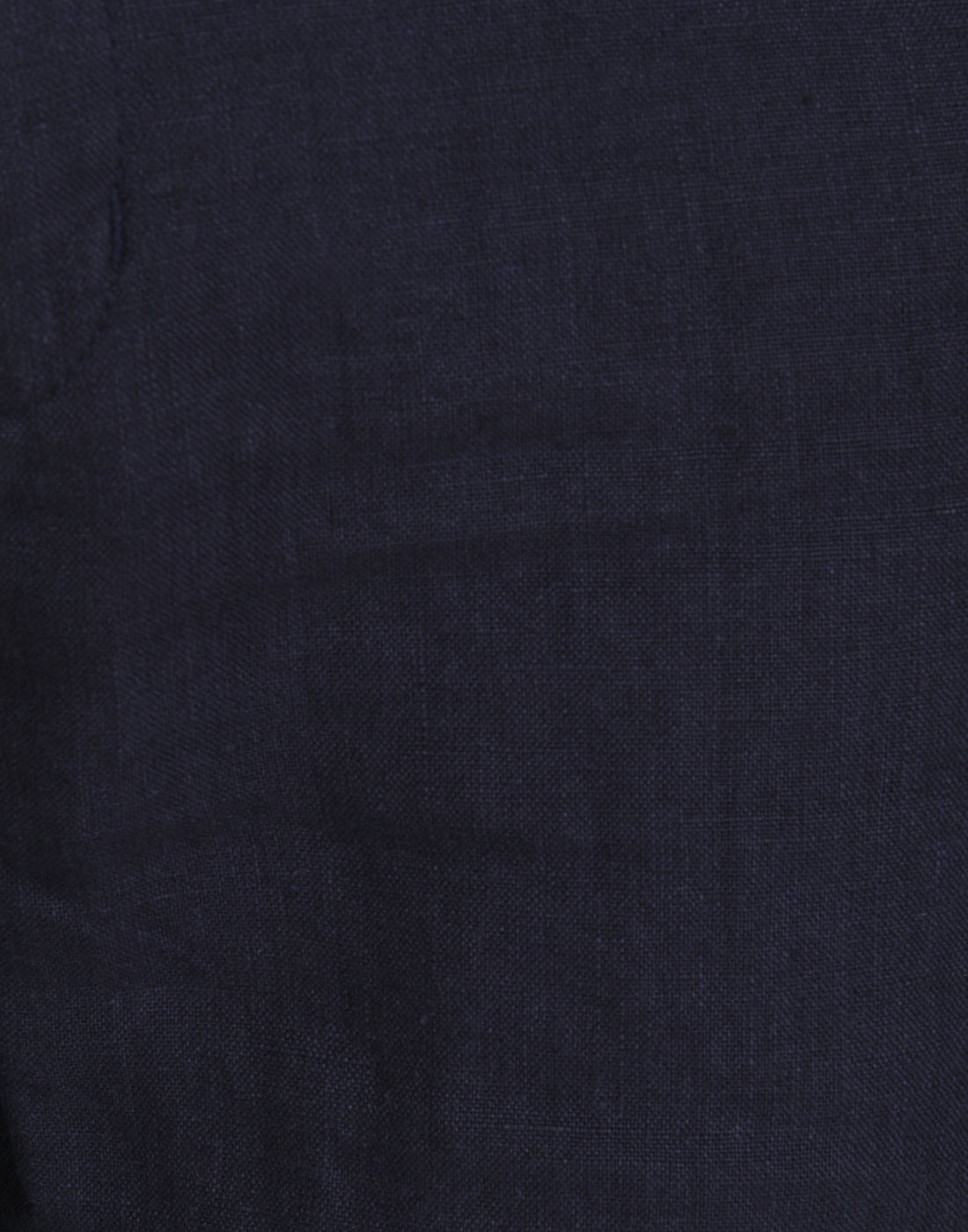 Dark Blue Regular Fit Linen Trousers