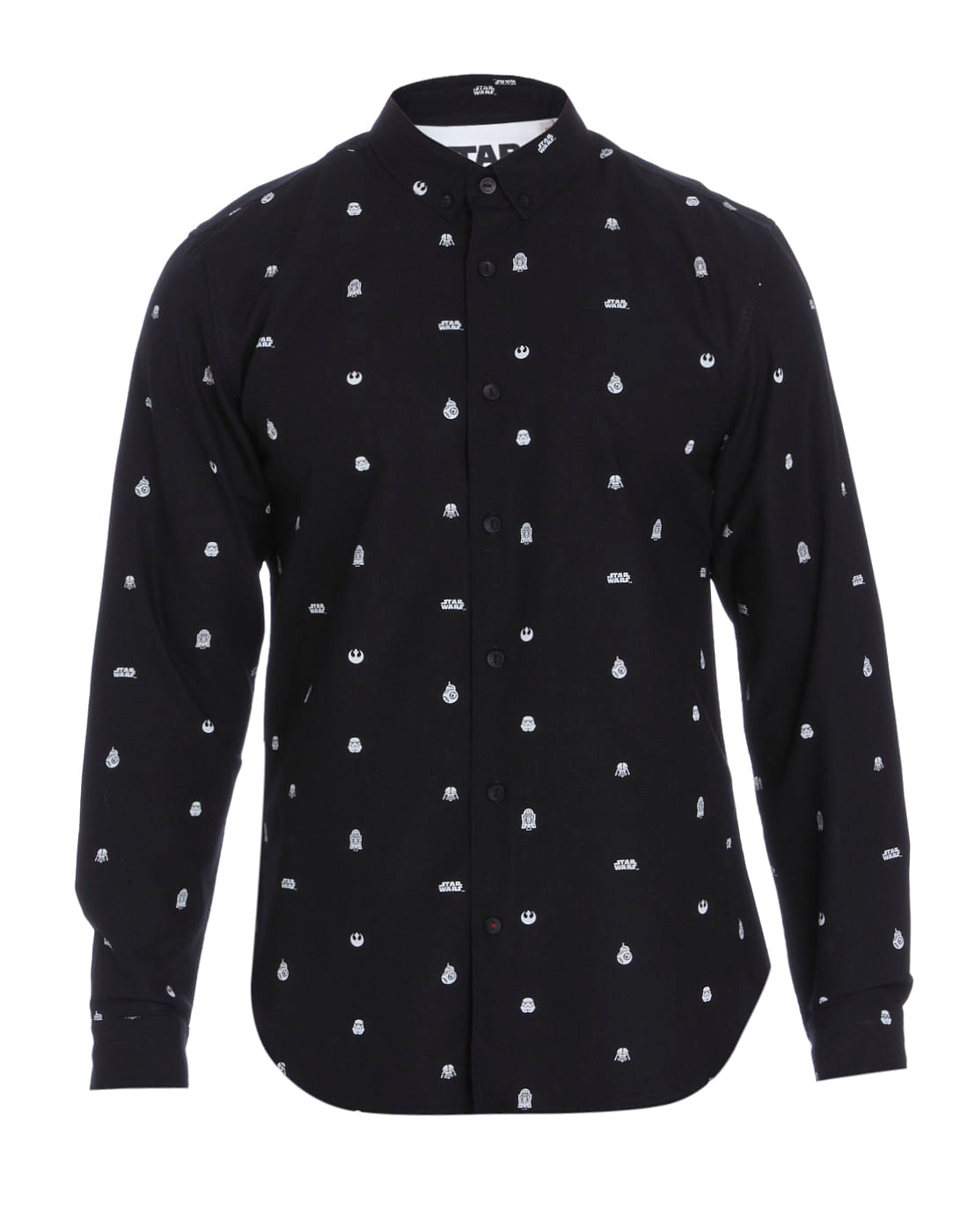 Star Wars Black All Over Print Slim Fit Shirt