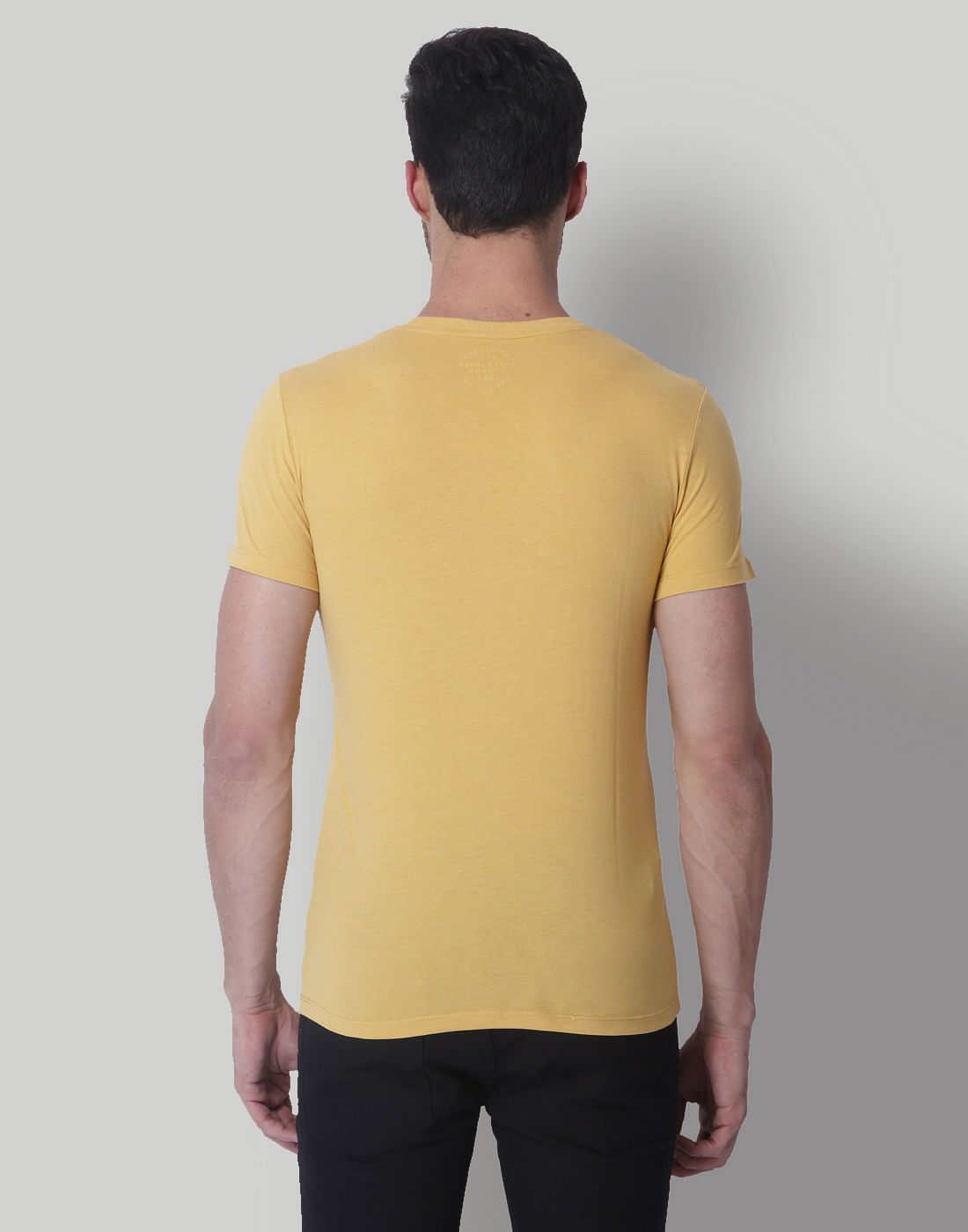 Yellow Originals Print Crew Neck T-Shirt