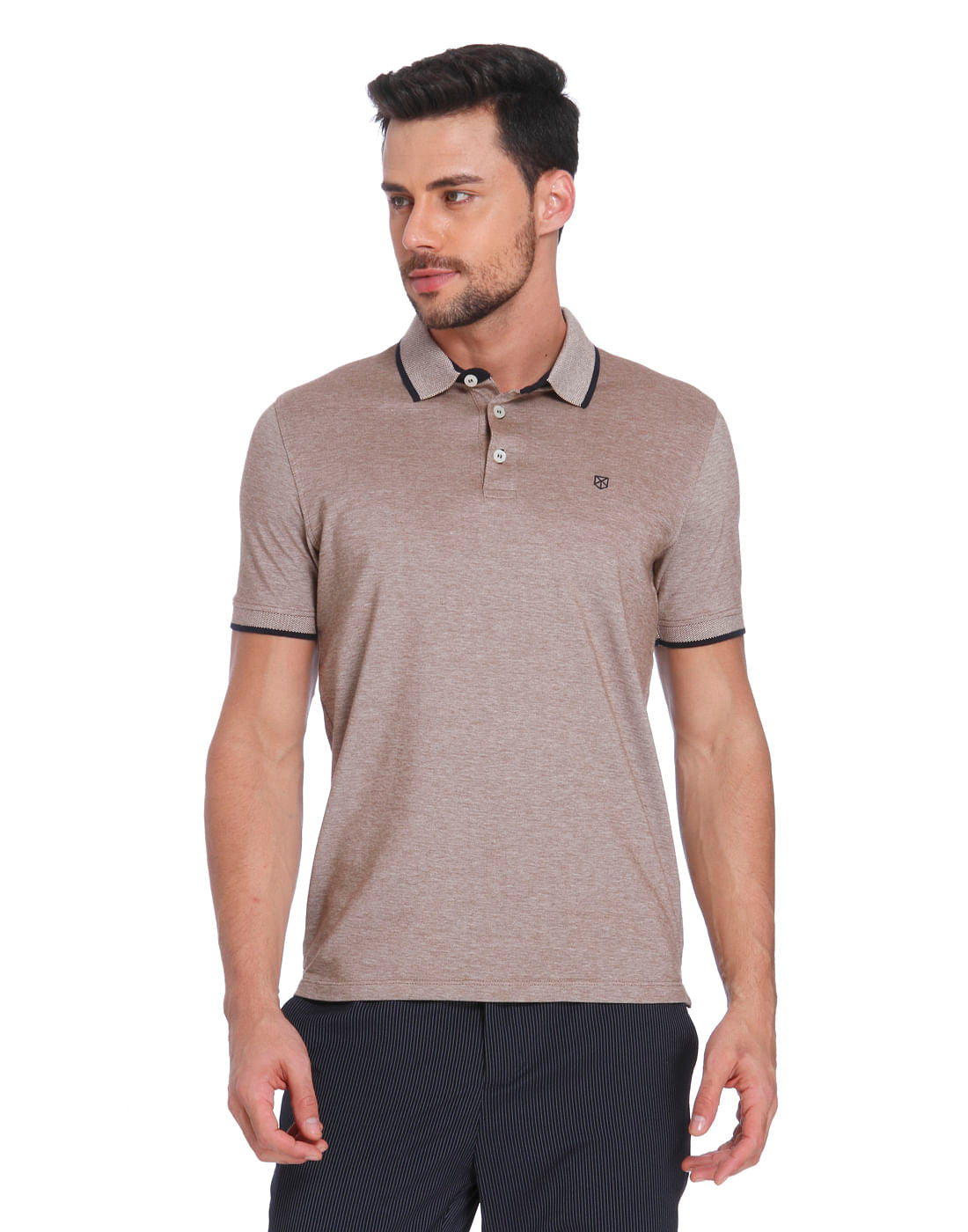 Brown & Black Polo T-Shirt
