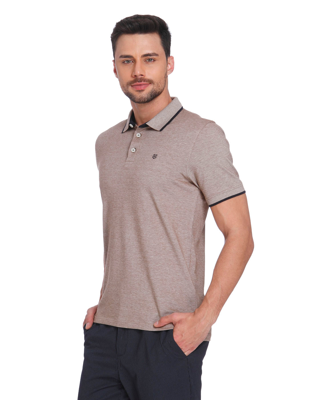 Brown & Black Polo T-Shirt