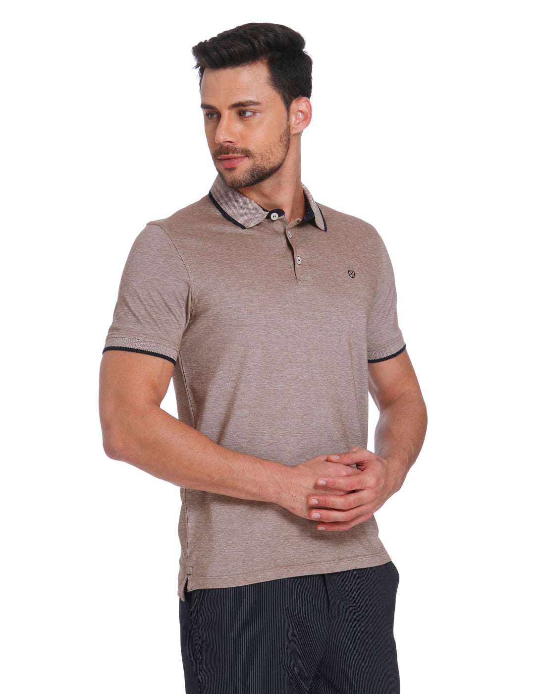 Brown & Black Polo T-Shirt