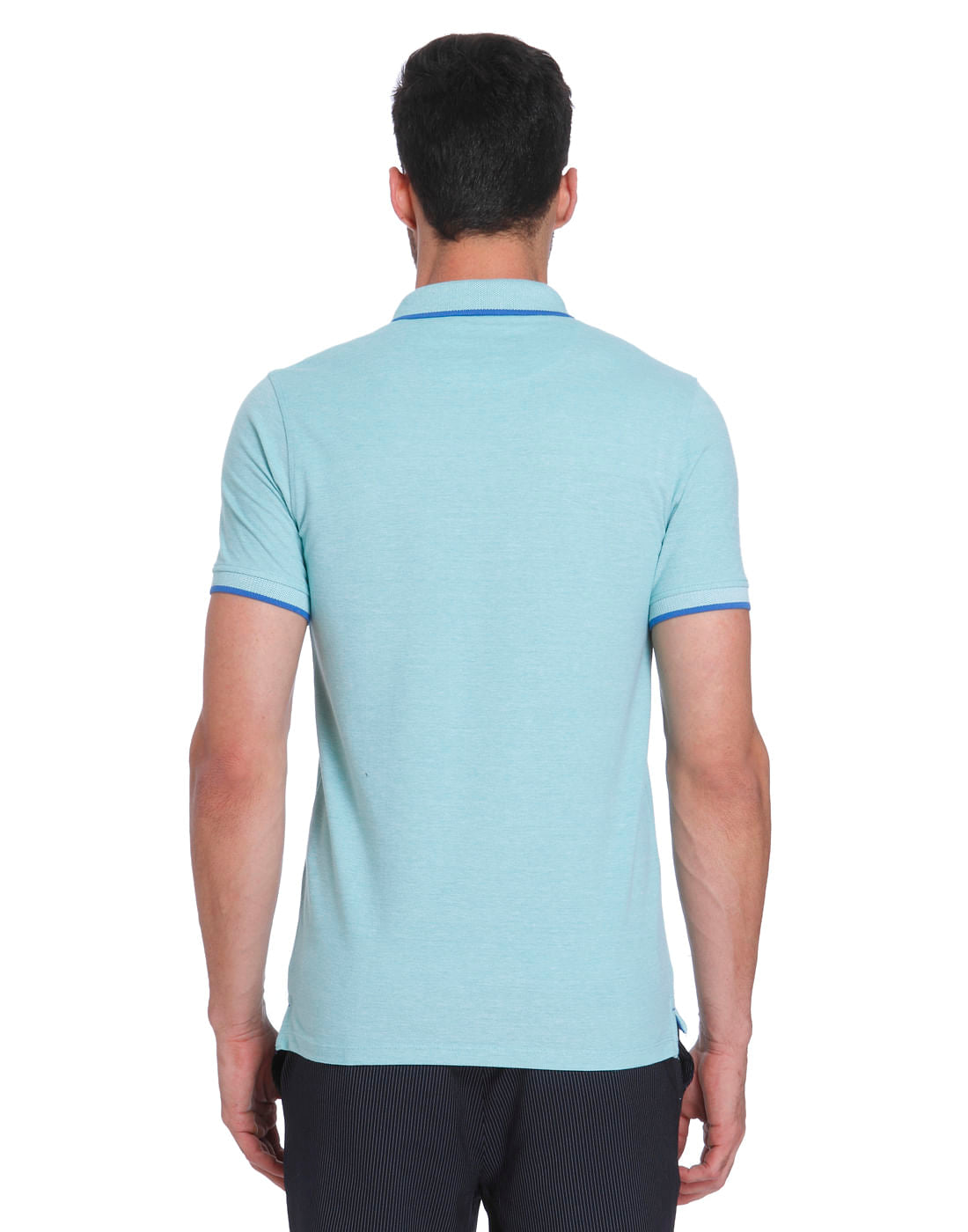 Sea Green & Blue Polo T-Shirt