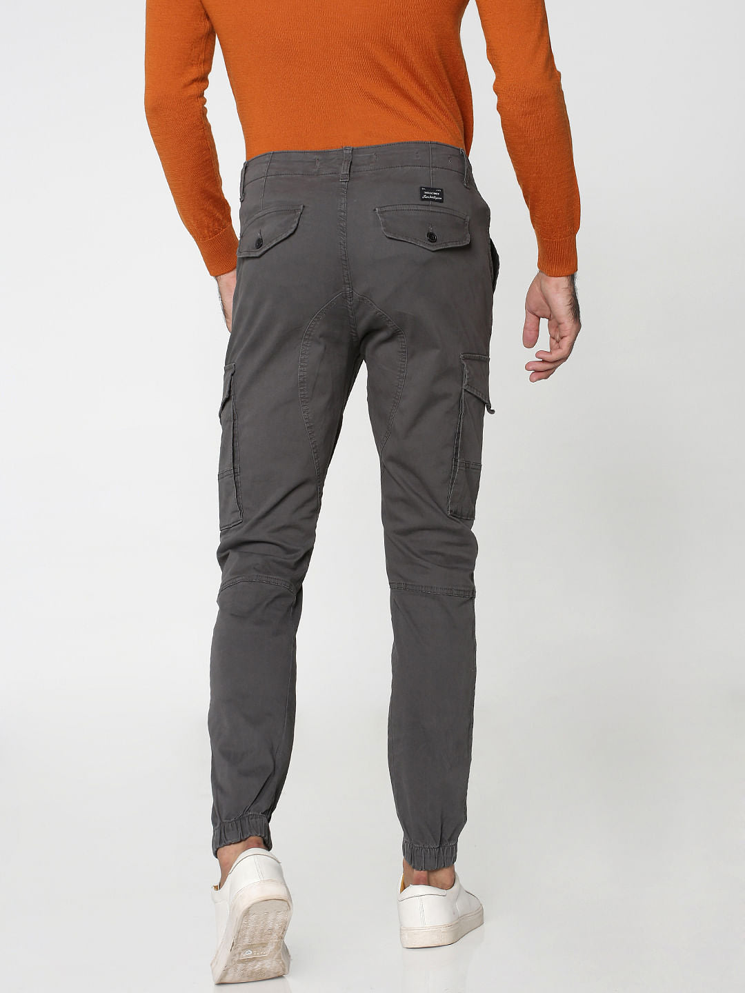 Grey Anti-Fit Cargo Pants