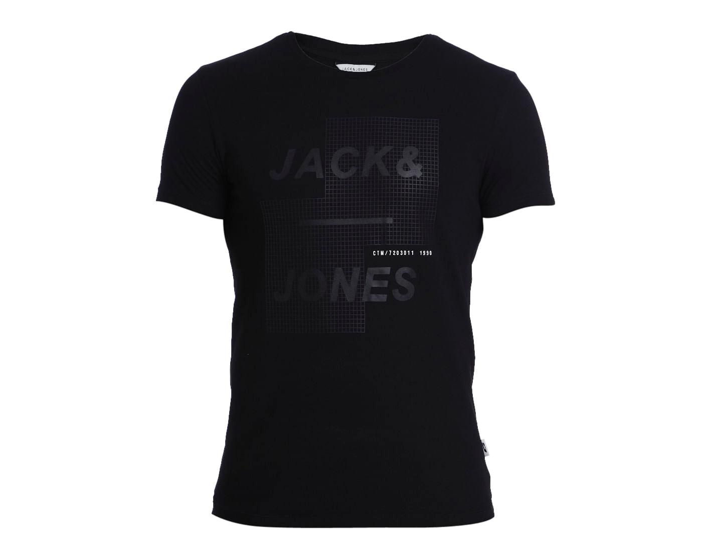 Black Logo Print Crew Neck T-Shirt