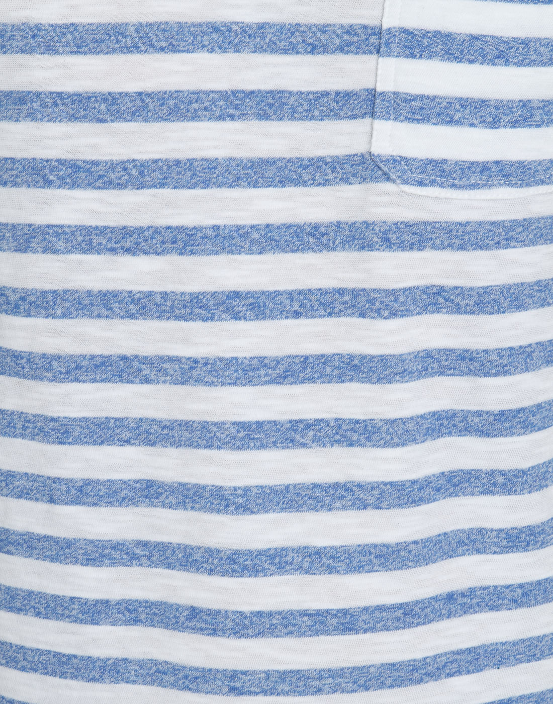 Blue And White Striped Crew Neck T-Shirt