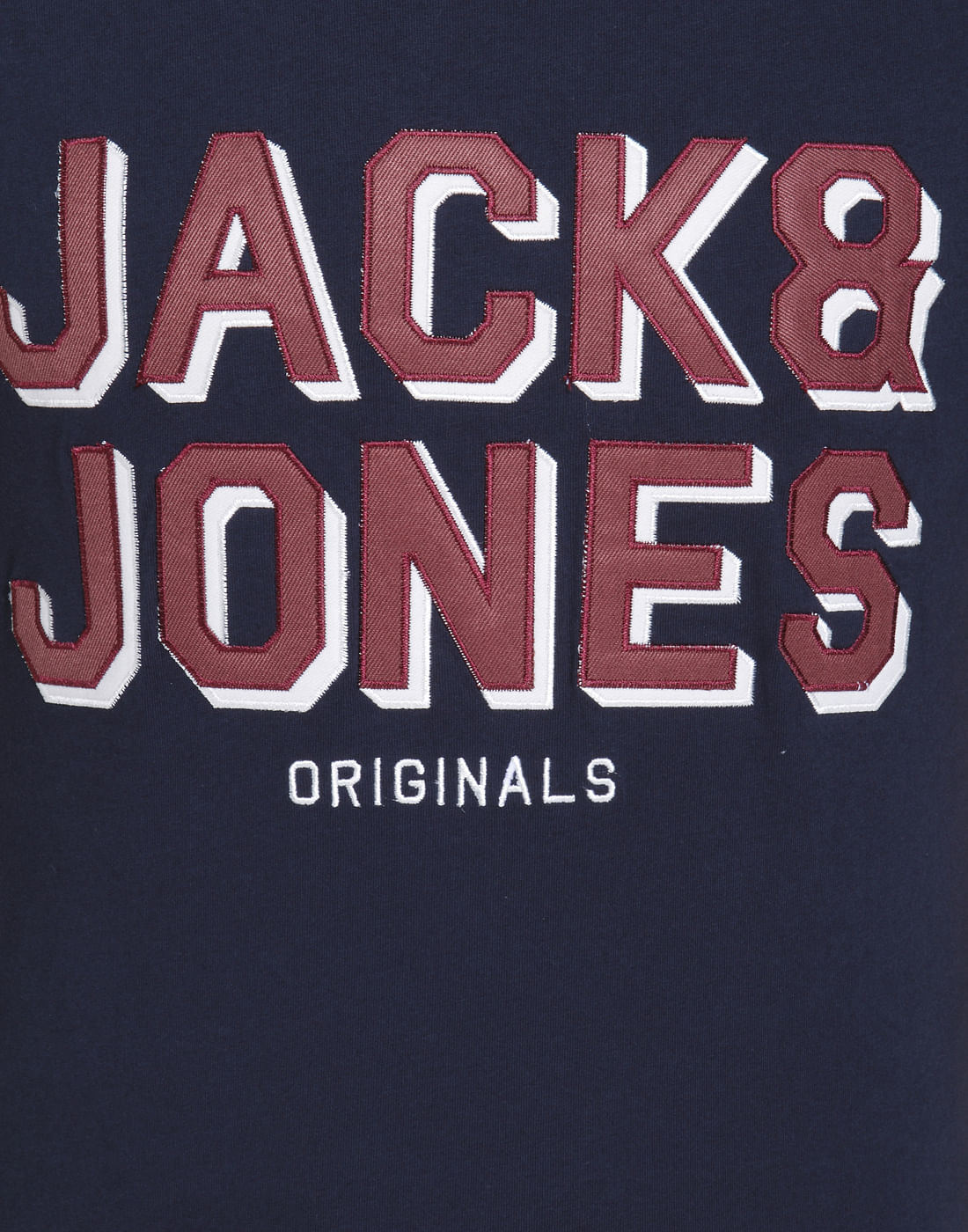 Blue Logo Print Crew Neck T-Shirt