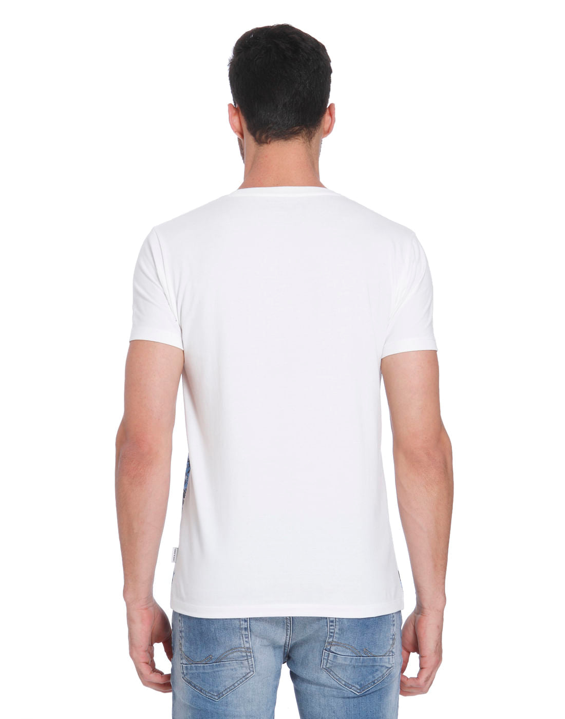 White Bee Print Crew Neck T-Shirt