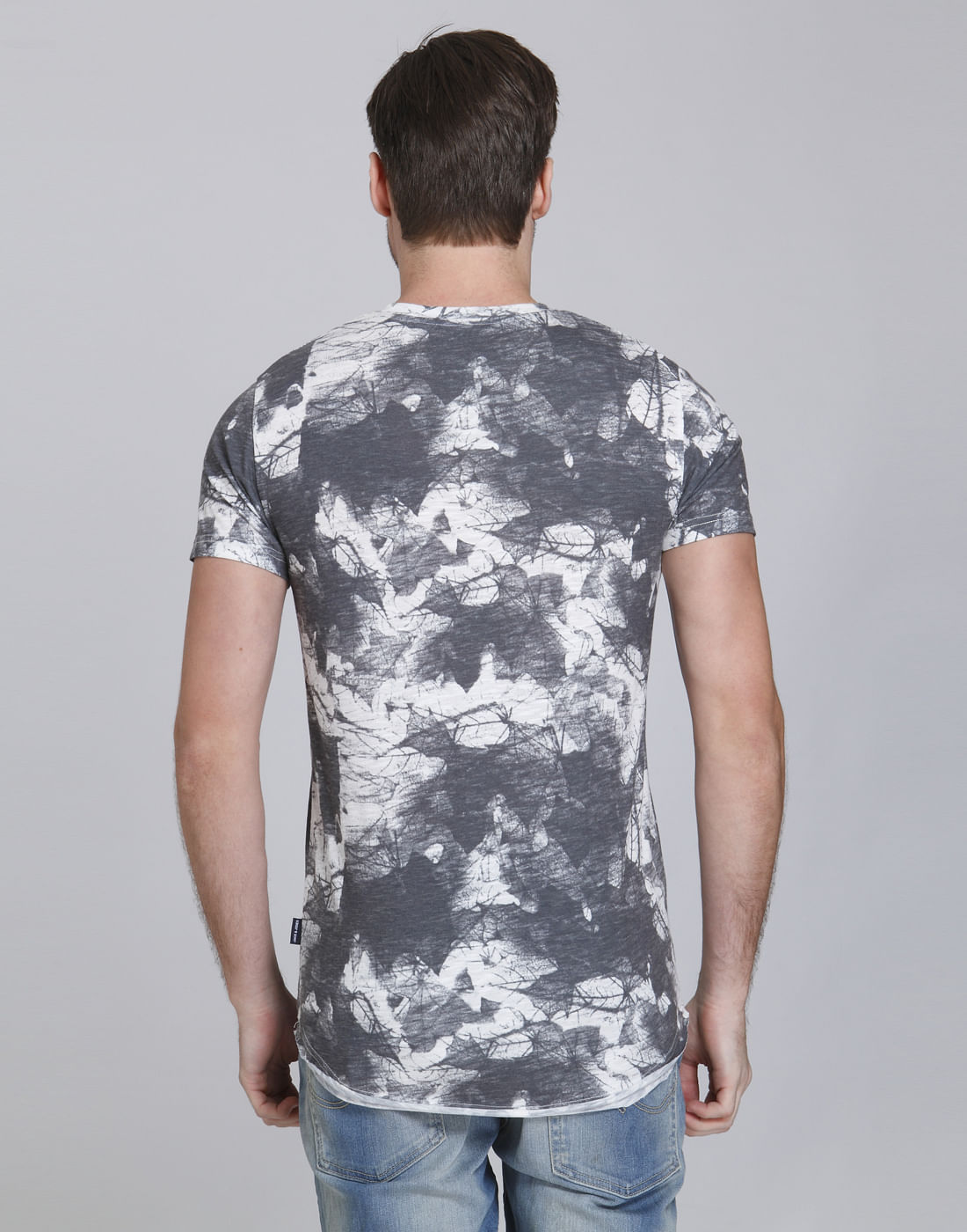 White Printed Crew Neck T-Shirt