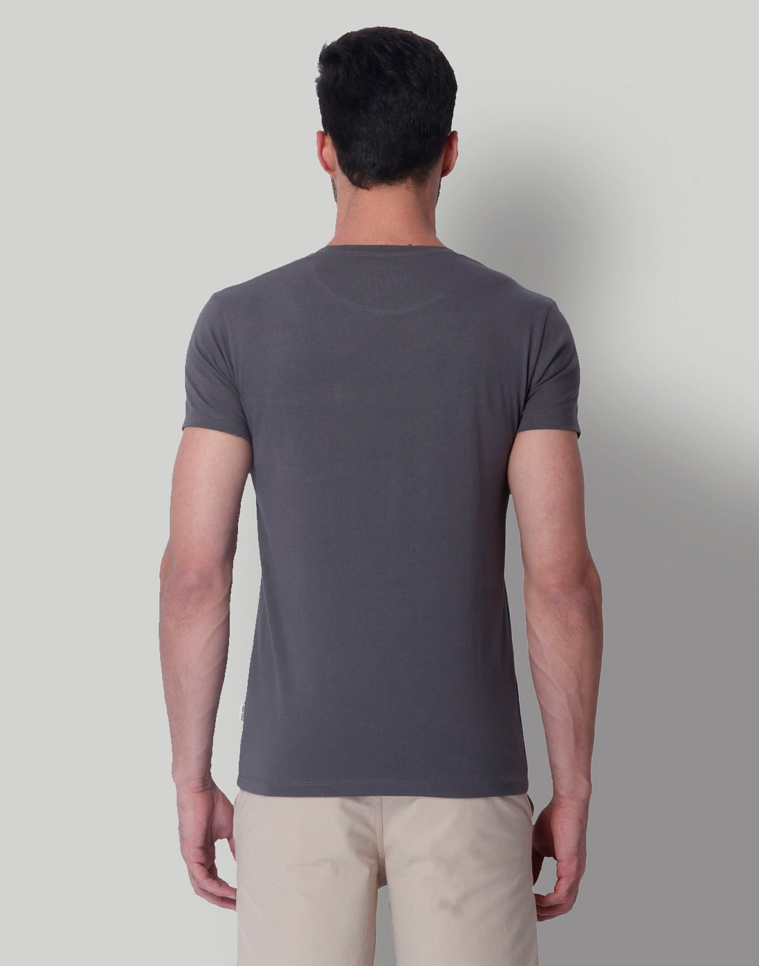 Grey Monkey Print Crew Neck T-Shirt