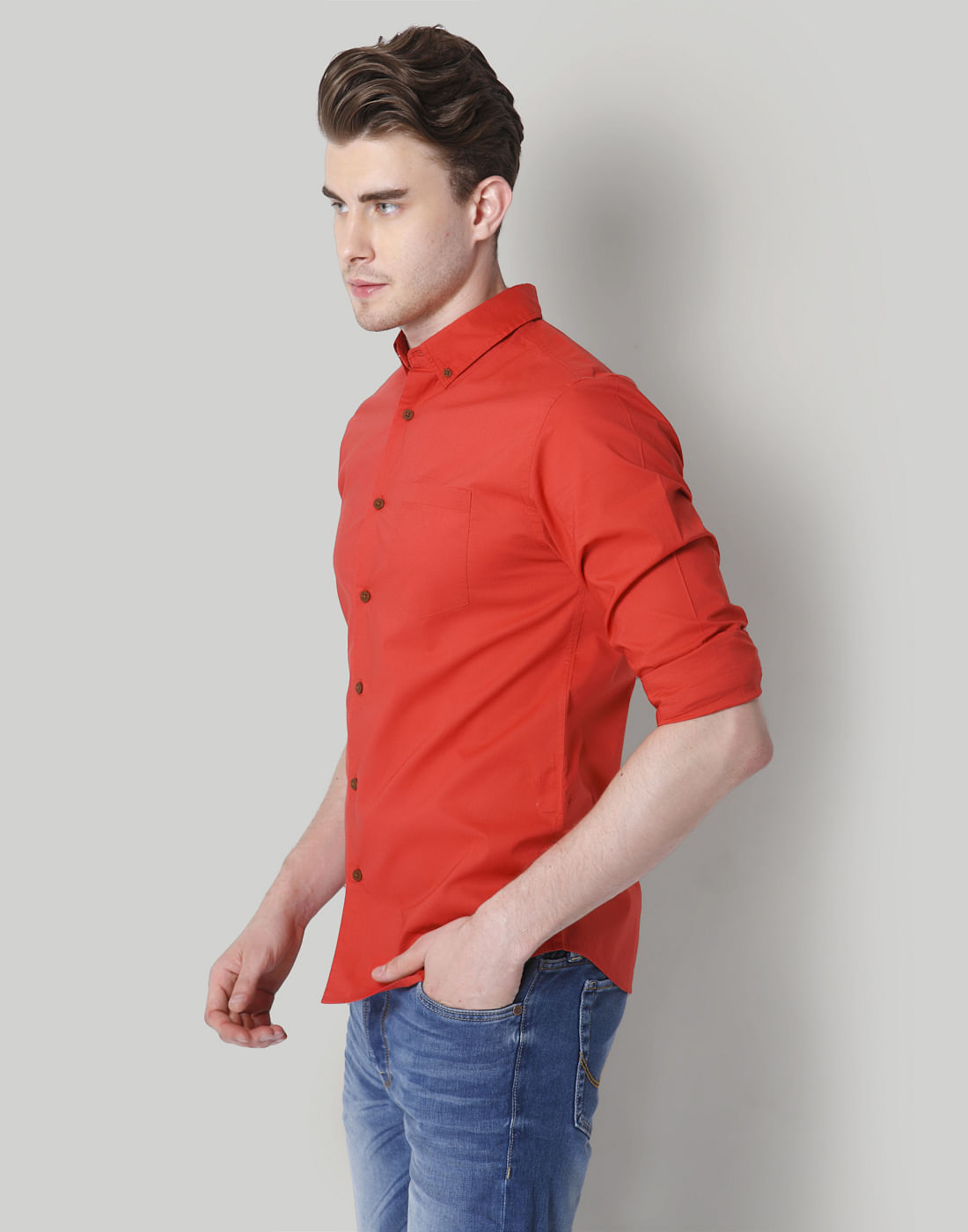 Red Solid Shirt