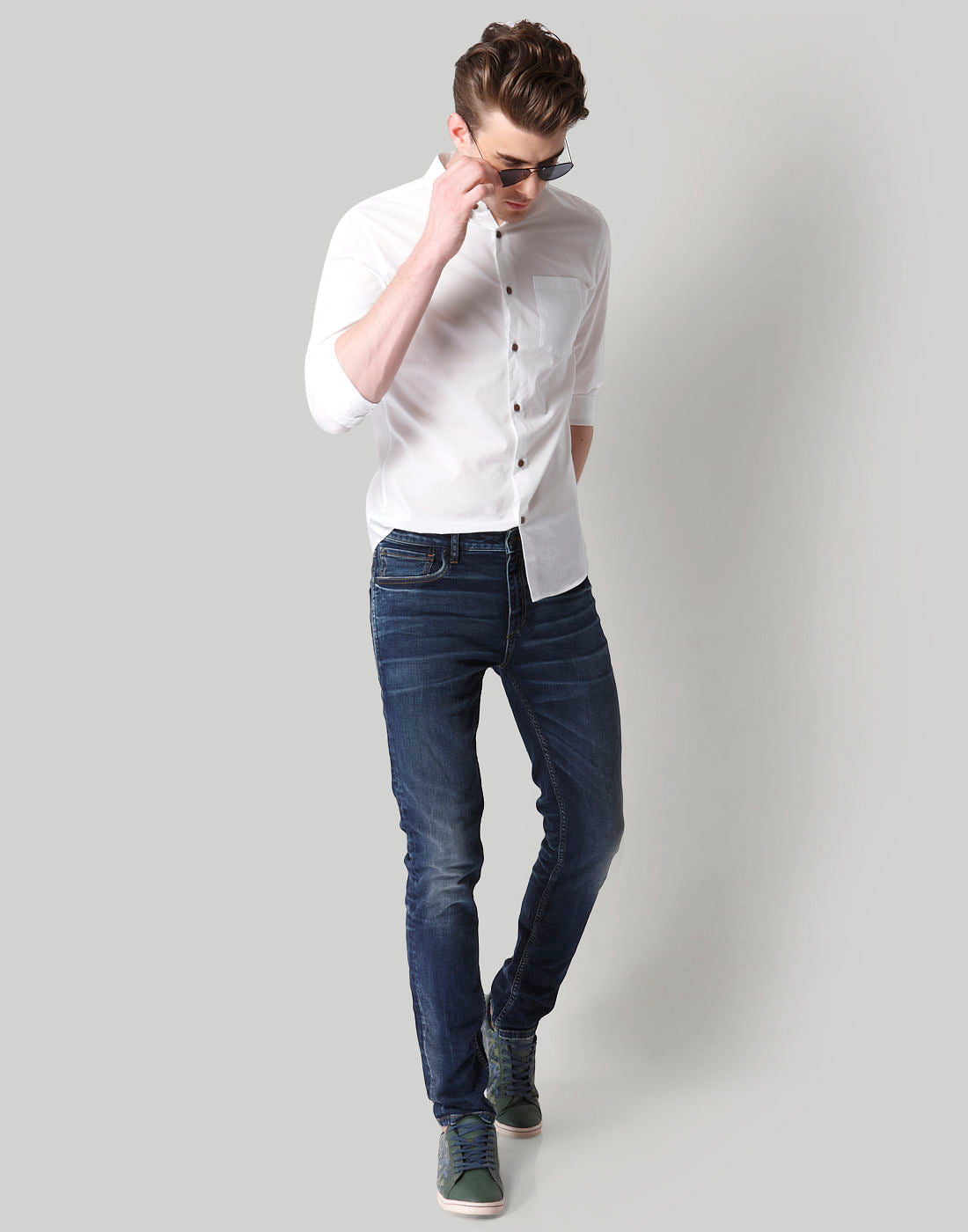 White Slim Fit Shirt