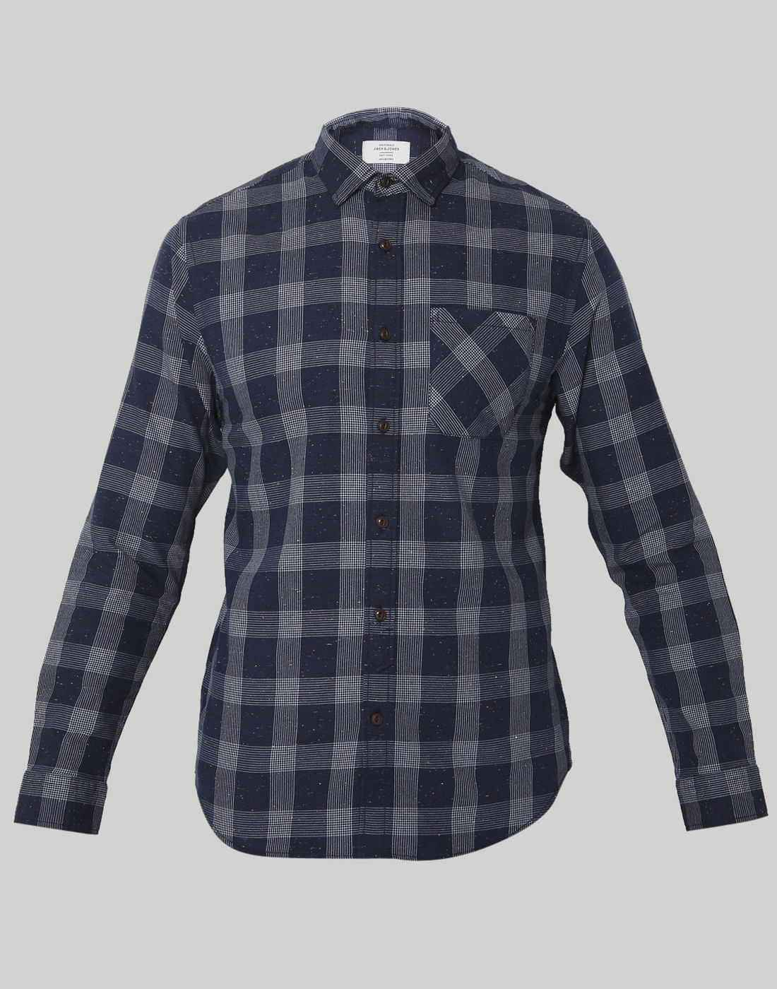 Blue Check Slim Fit Shirt