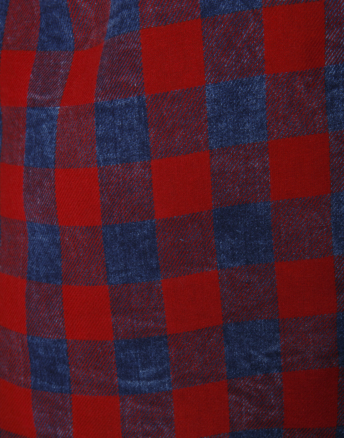 Red & Blue Check Slim Fit Shirt