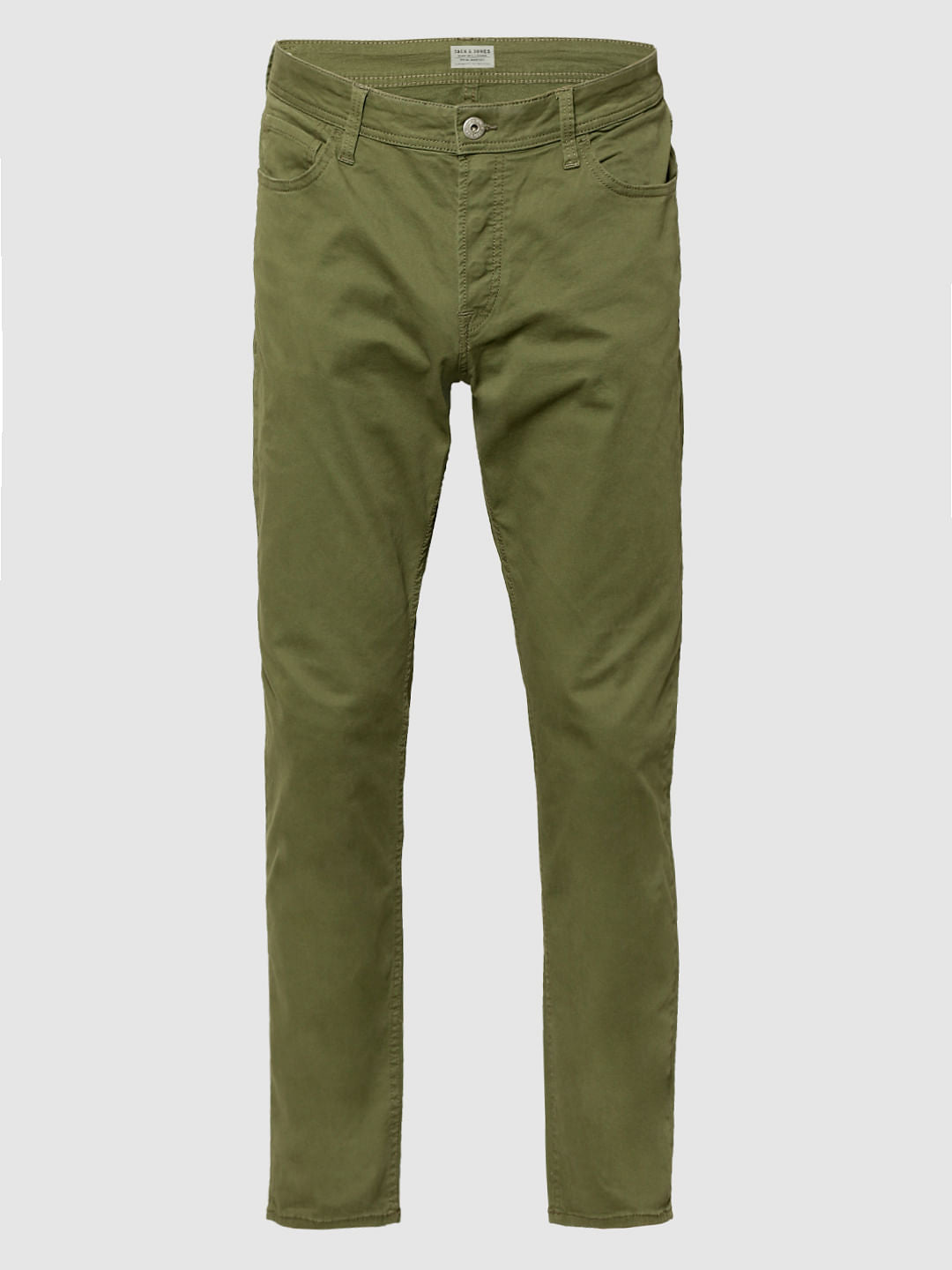 Olive Green Tim Slim Fit Trousers