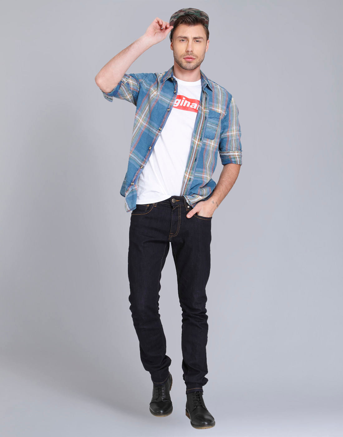 Dark Blue Slim Fit Jeans