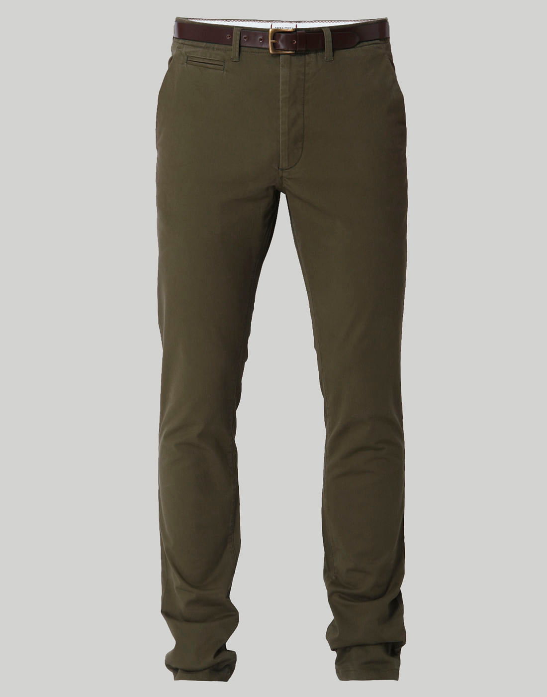 Olive Green Slim Fit Chinos