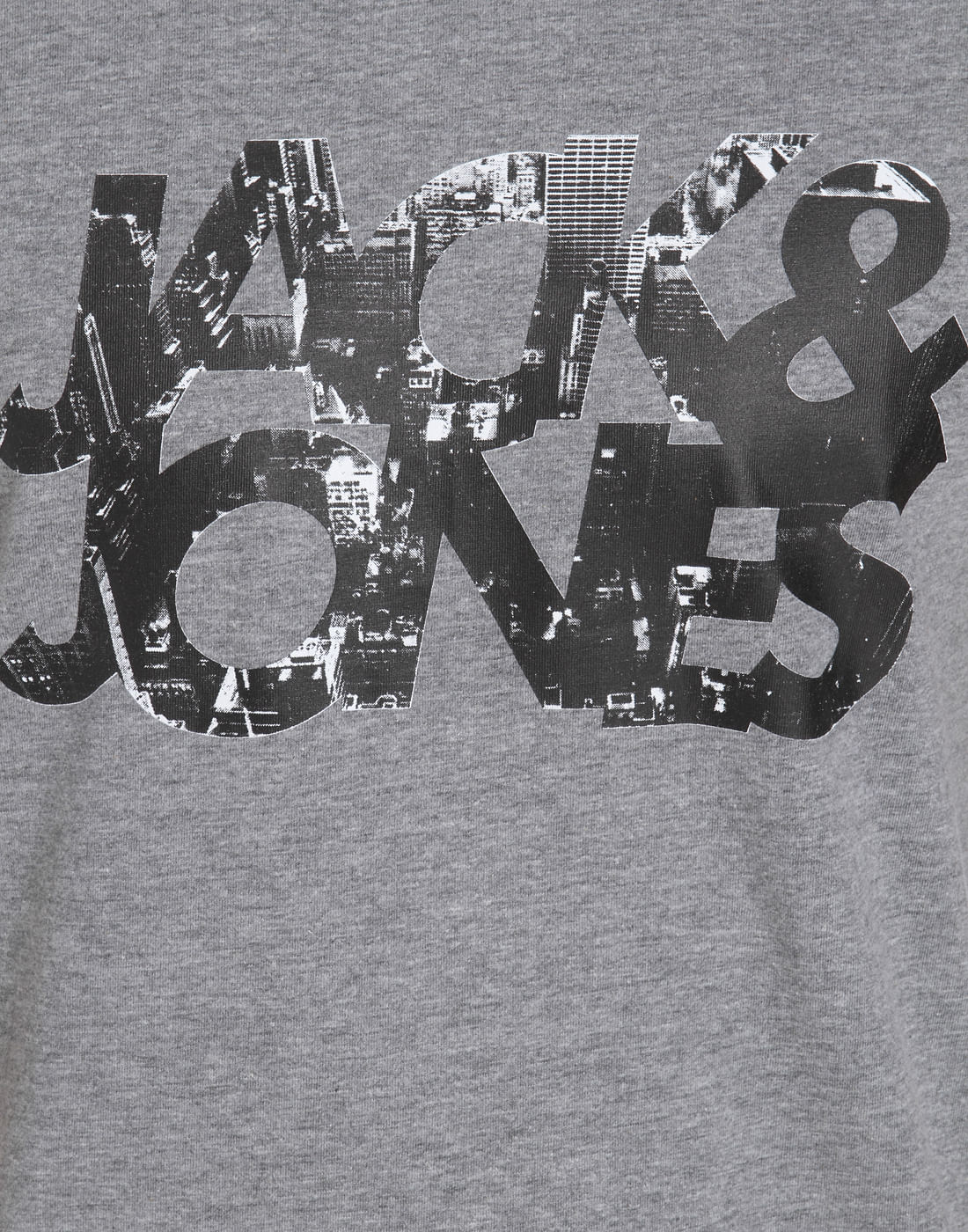Grey Logo Print Crew Neck T-Shirt