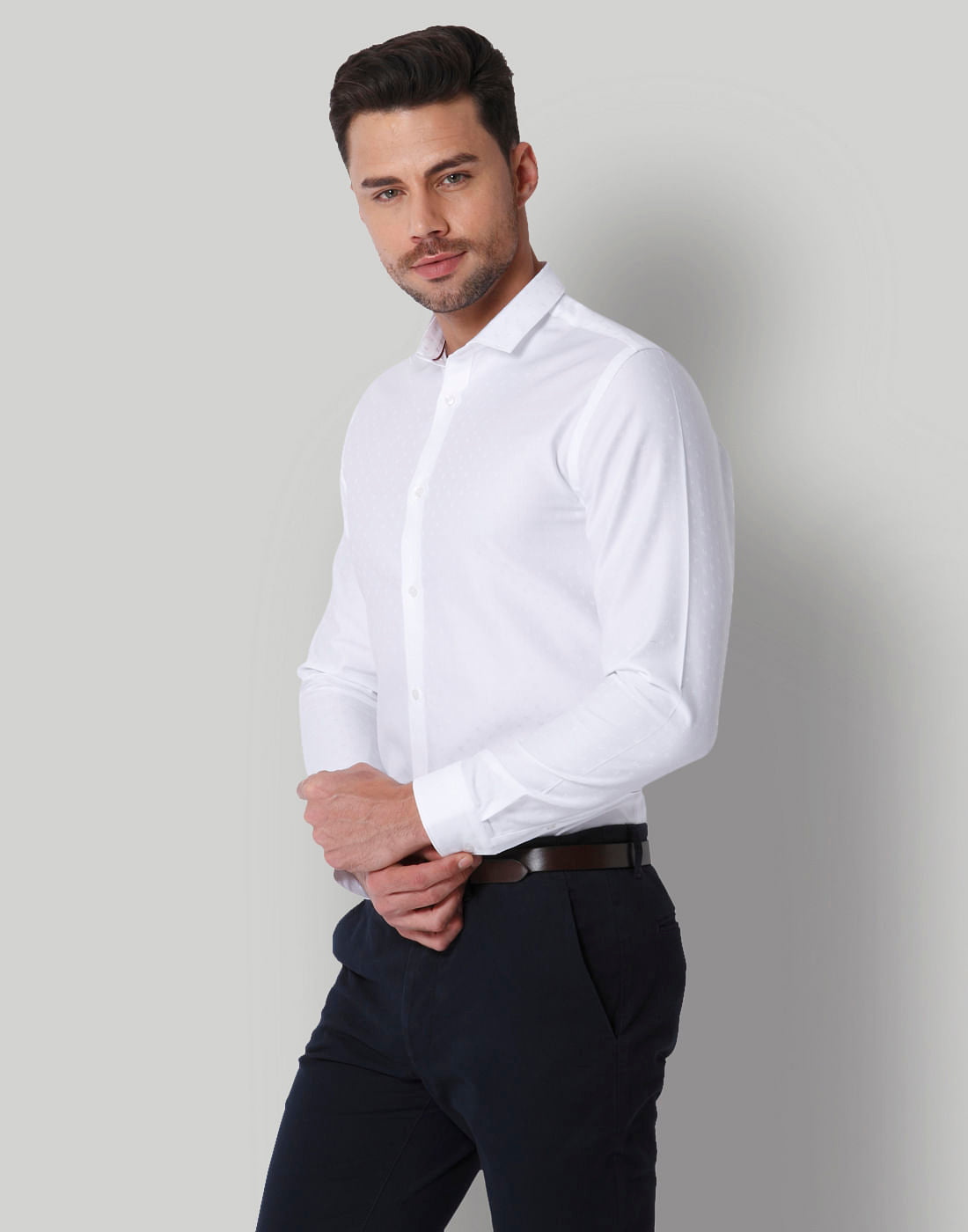 White Slim Fit Shirt