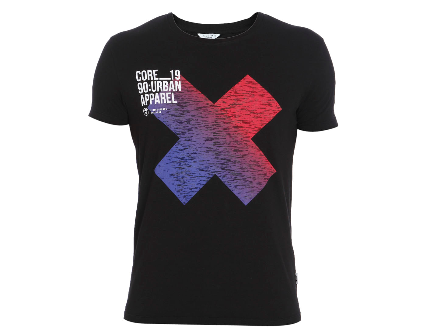 Black Color Graphic Crew Neck T-Shirt