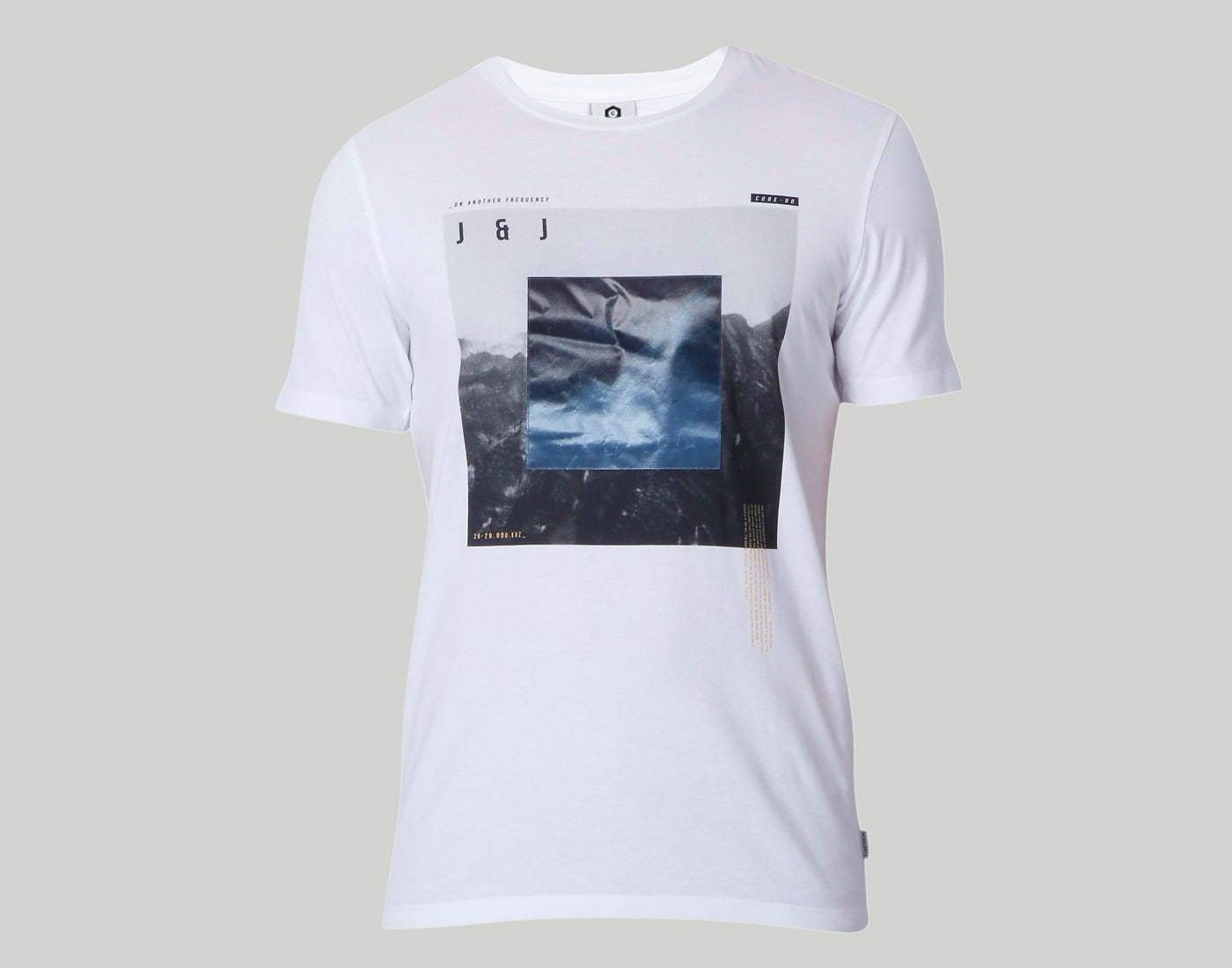 White Printed Crew Neck T-Shirt