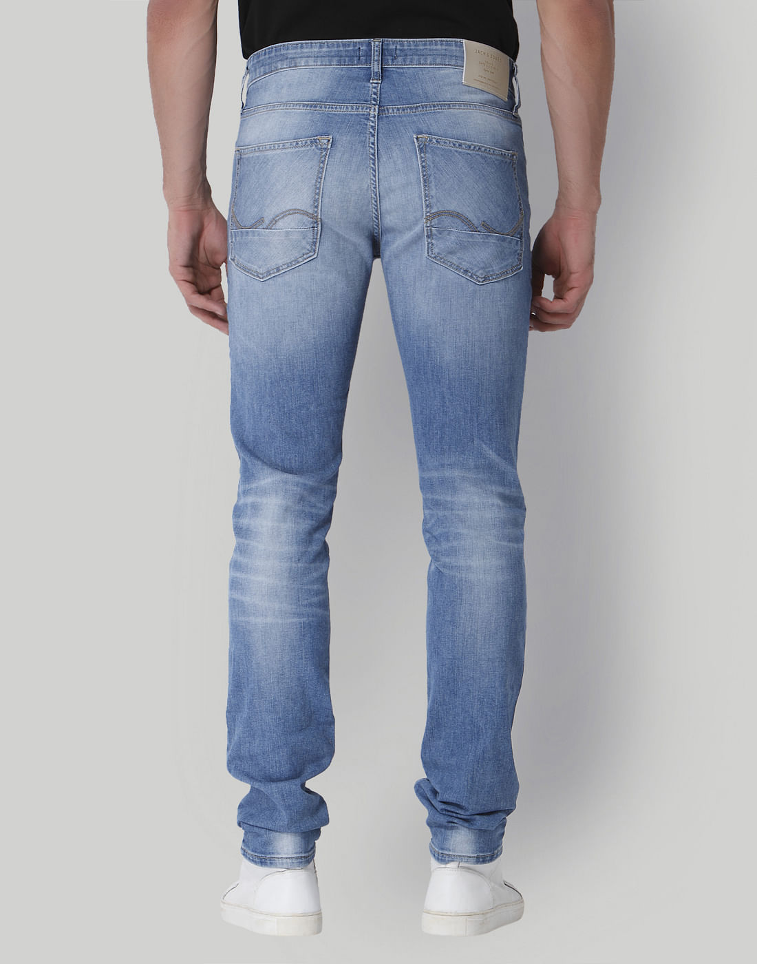 Light Blue Low Rise Slim Fit Jeans