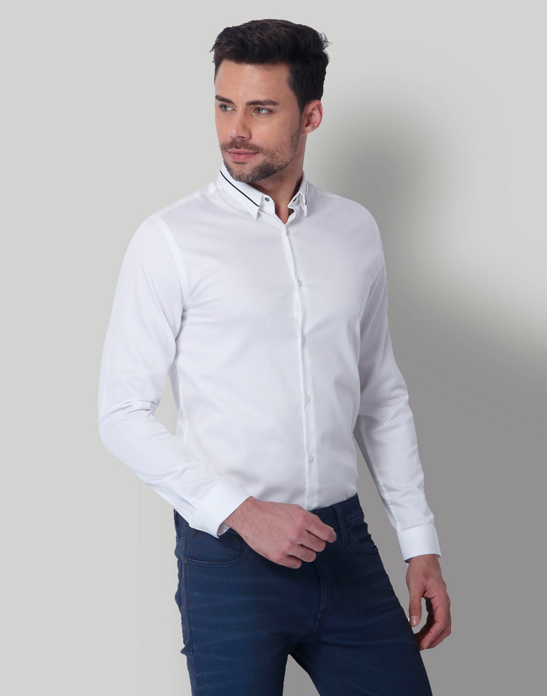 White Slim Fit Shirt