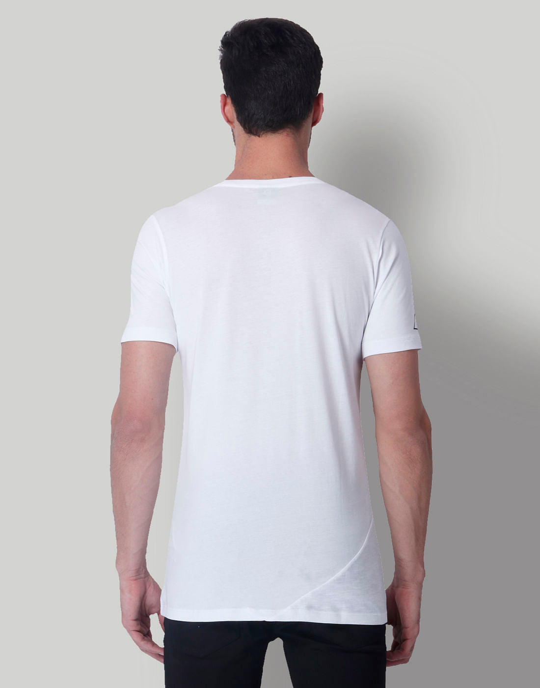 White Graphic Print Crew Neck T-Shirt