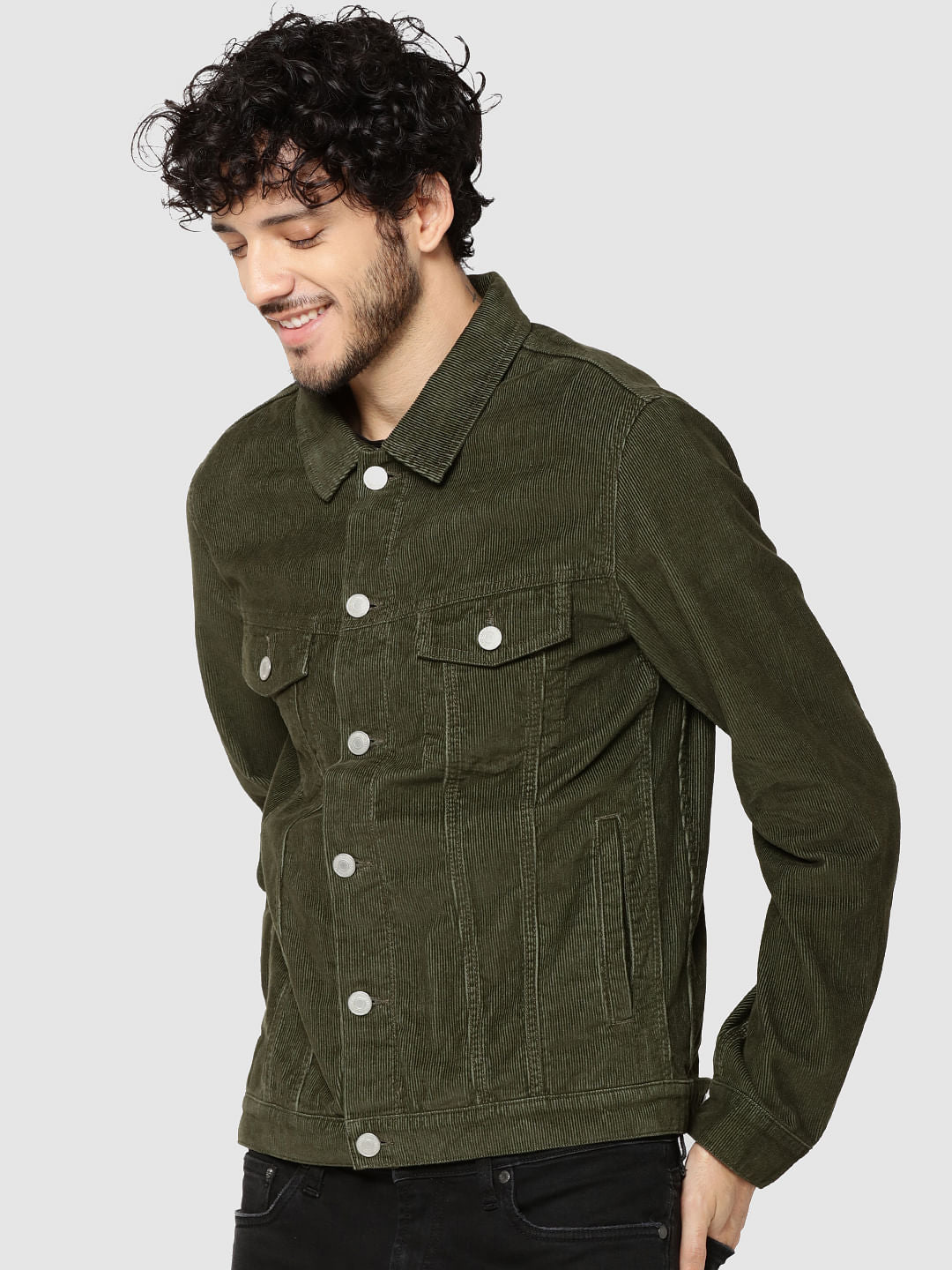 Olive Green Corduroy Jacket