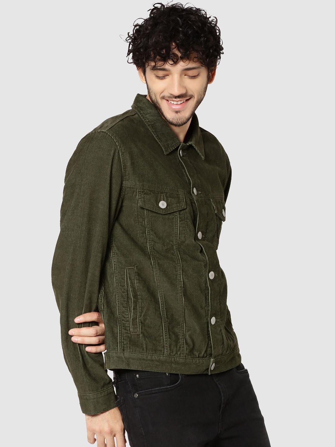 Olive Green Corduroy Jacket