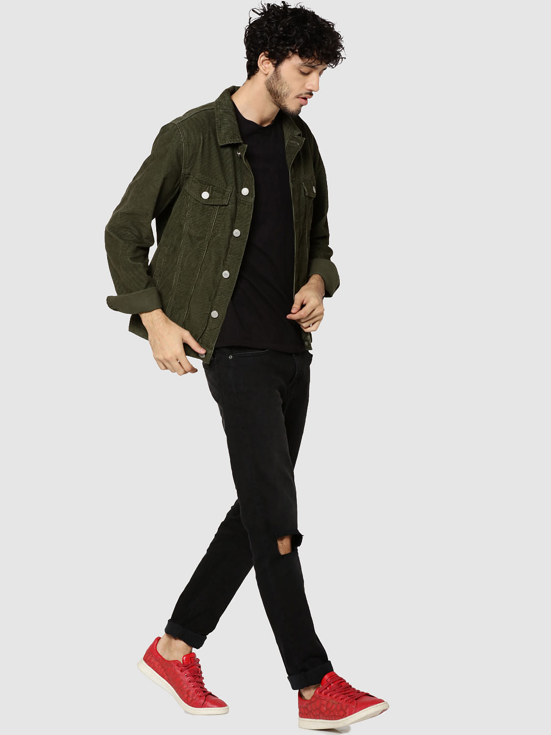Olive Green Corduroy Jacket
