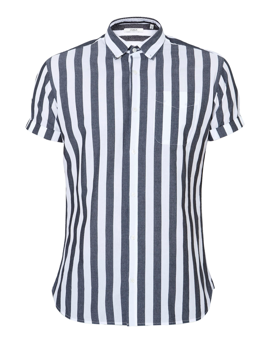 Black Striped Slim Fit Shirt
