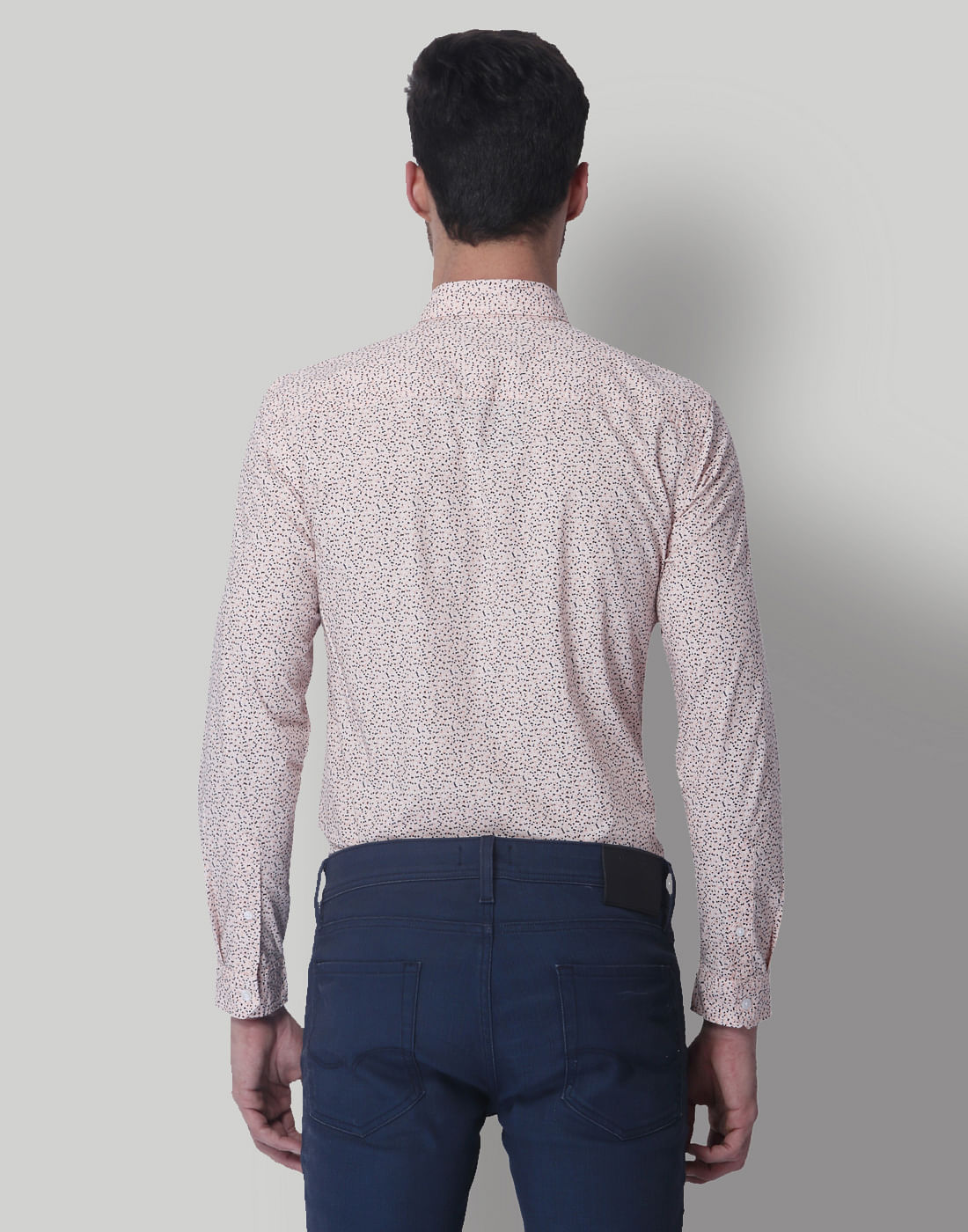 Pink All Over Print Slim Fit Shirt
