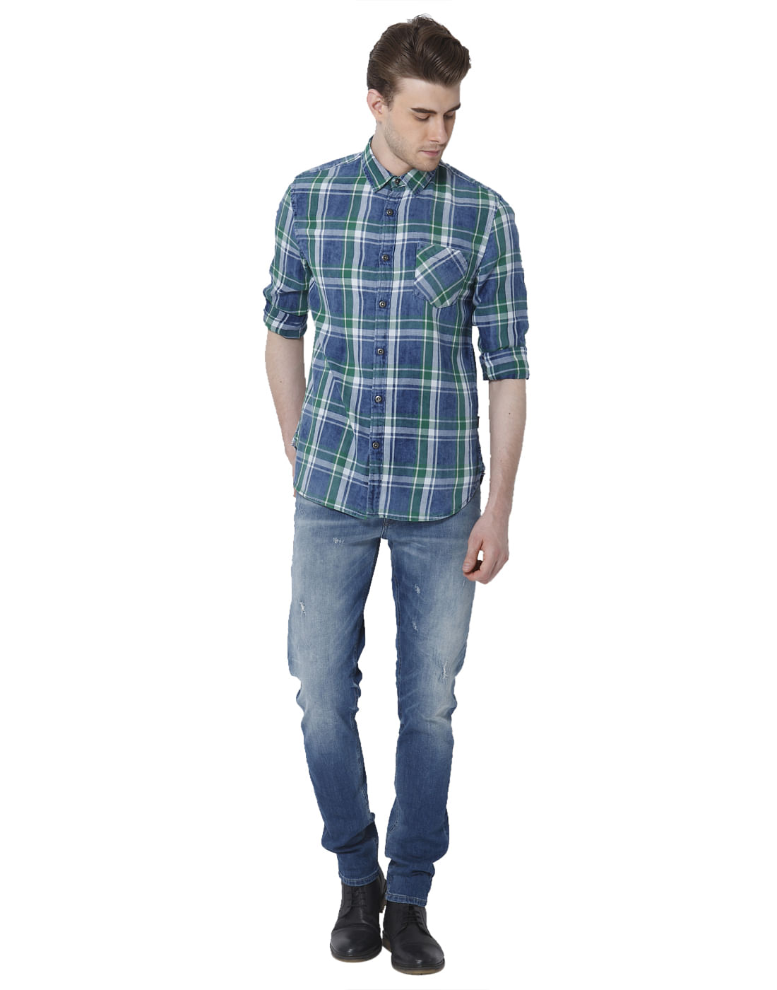 Blue Check Shirt