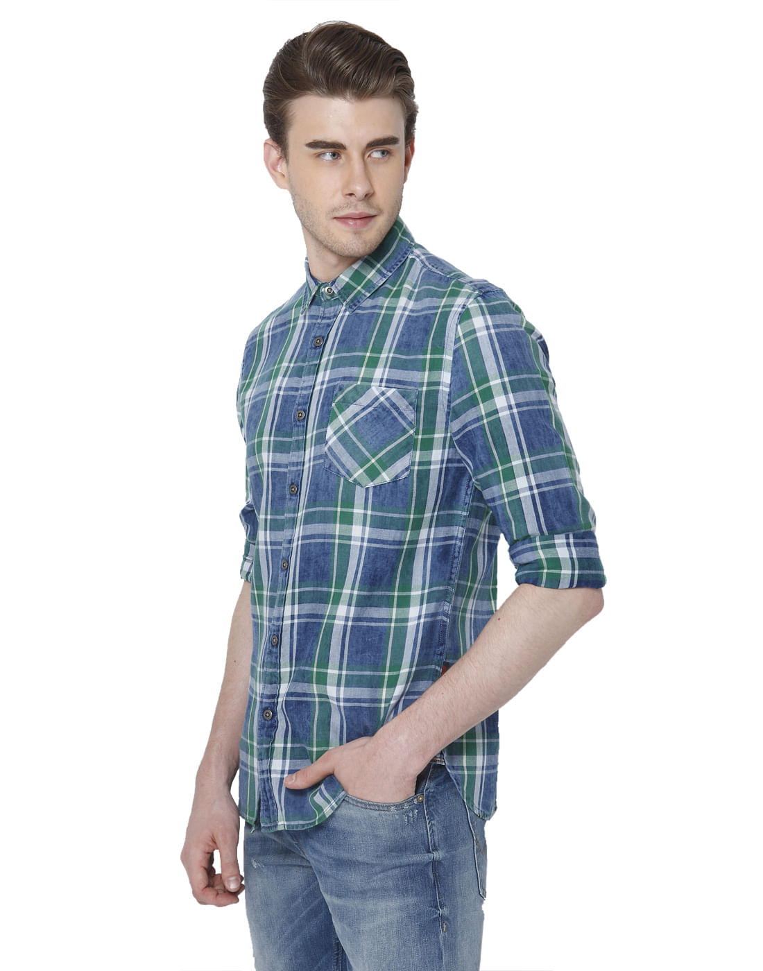 Blue Check Shirt