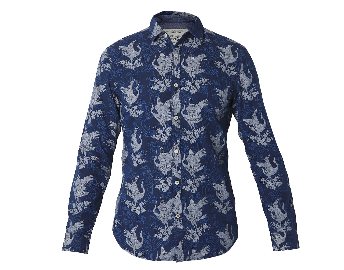 Blue All Over Print Shirt