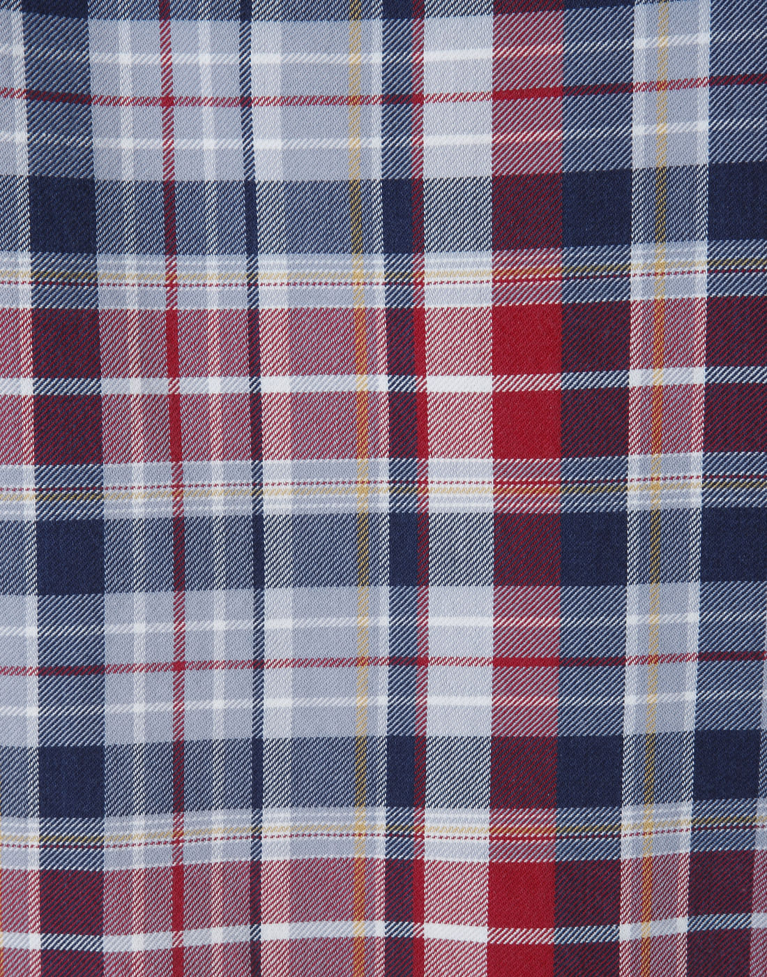 Red & Blue Check Slim Fit Shirt