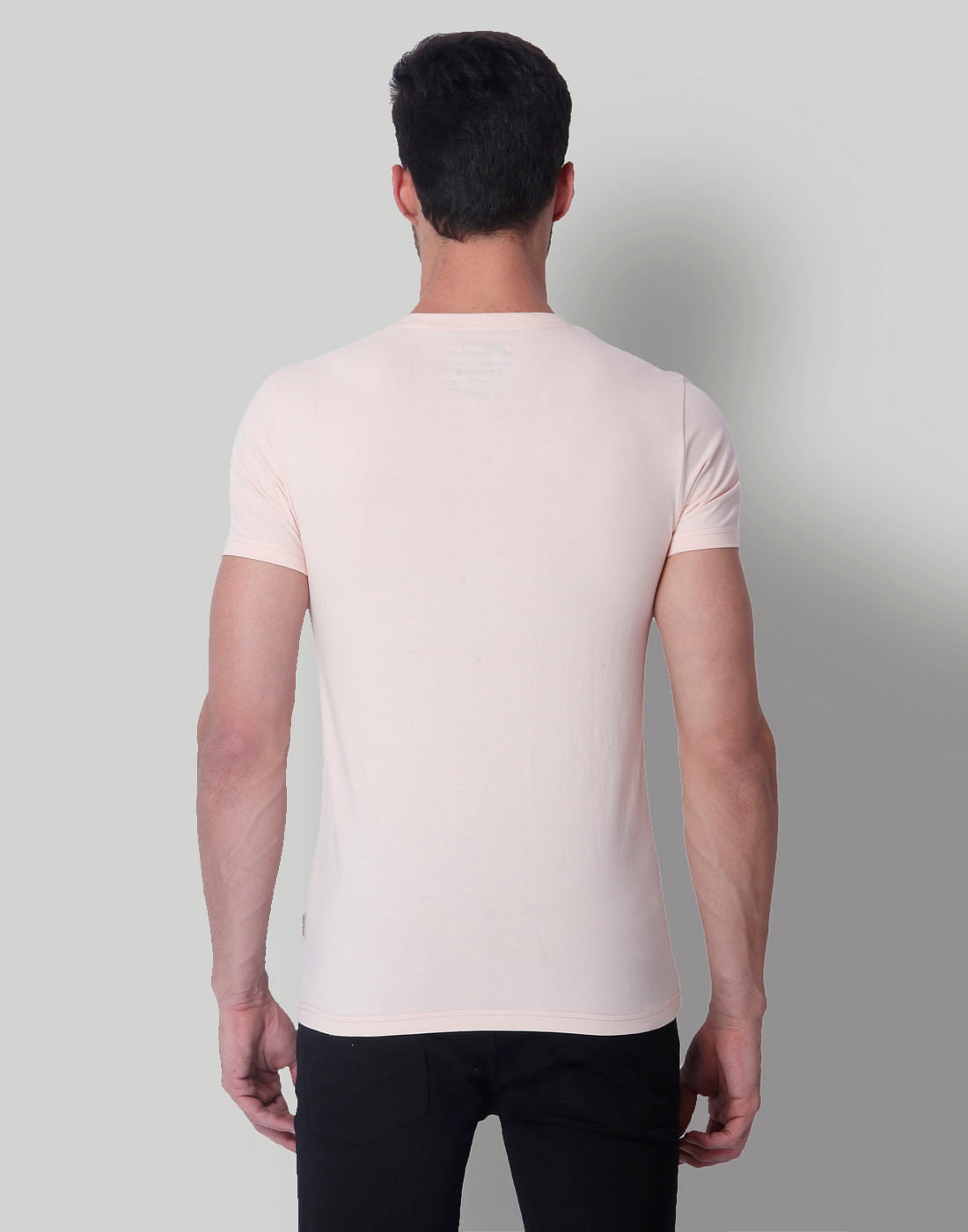 Pink Text Print Crew Neck T-Shirt