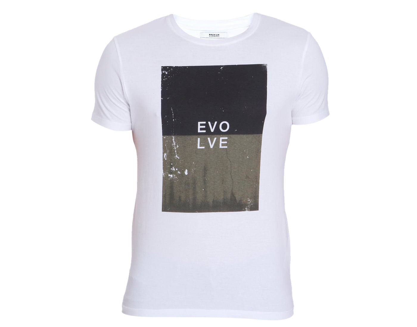 White Graphic Print Crew Neck T-Shirt