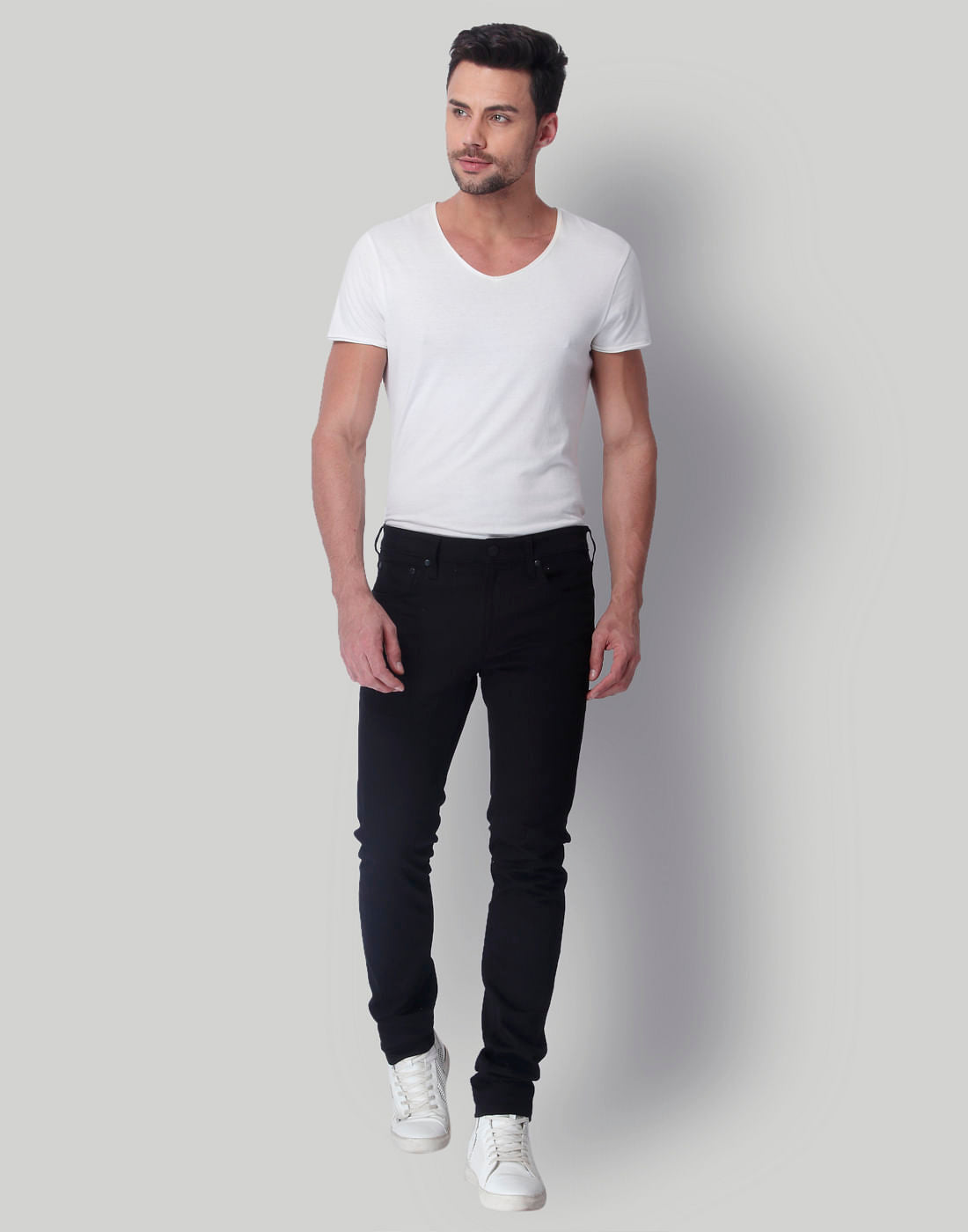 Black Low Rise Skinny Fit Jeans