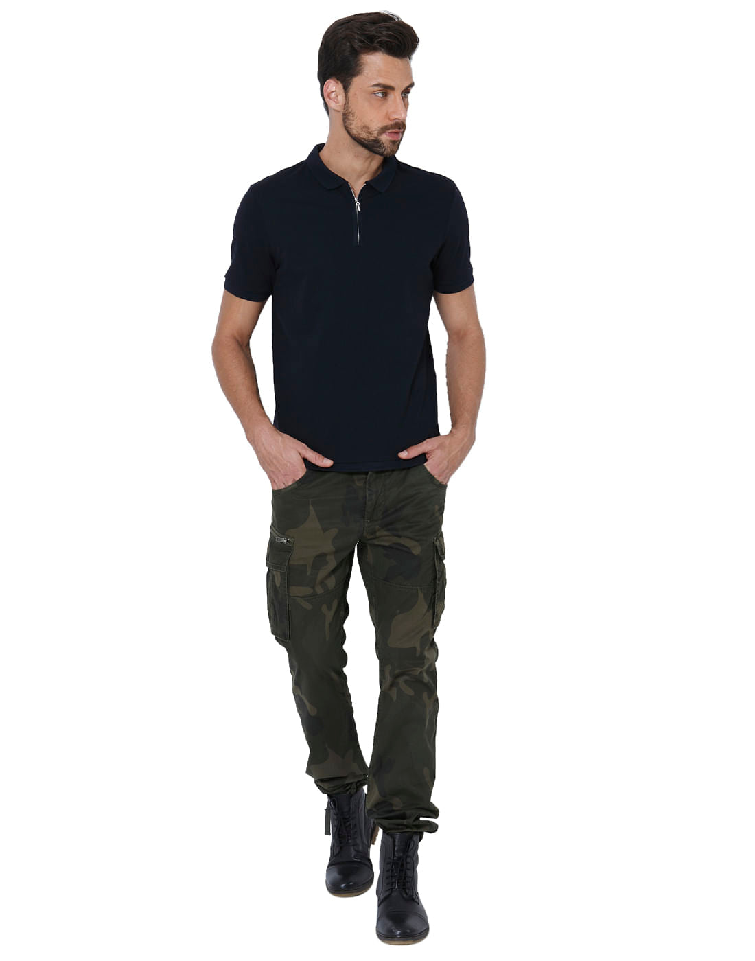 Dark Blue Polo T-Shirt