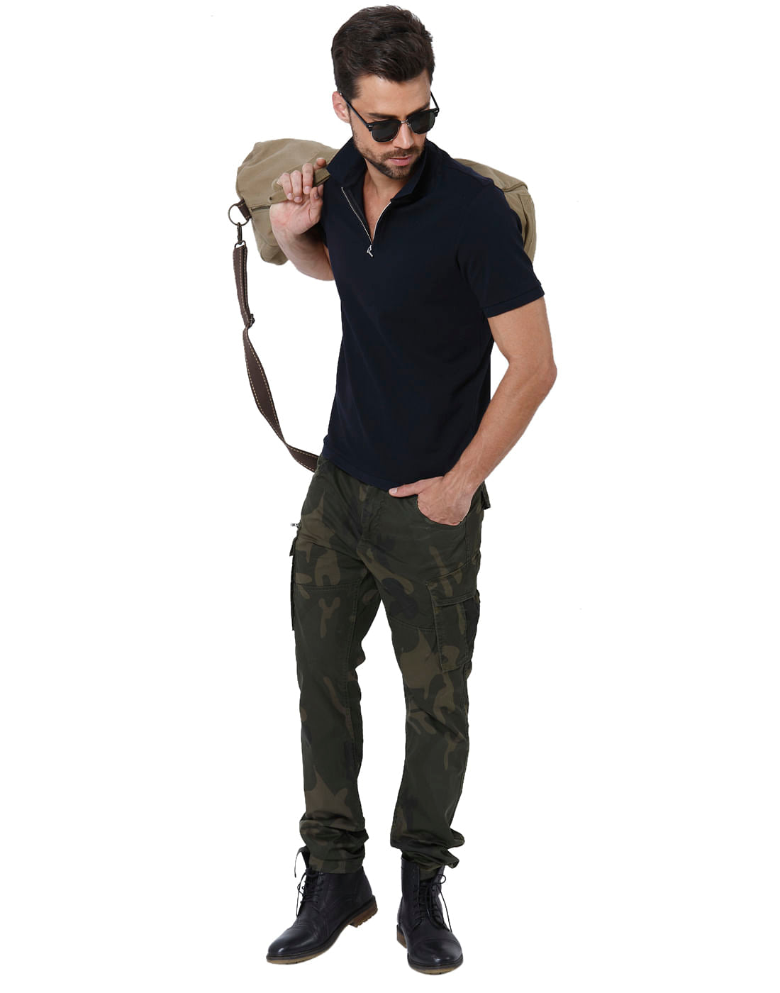 Dark Blue Polo T-Shirt