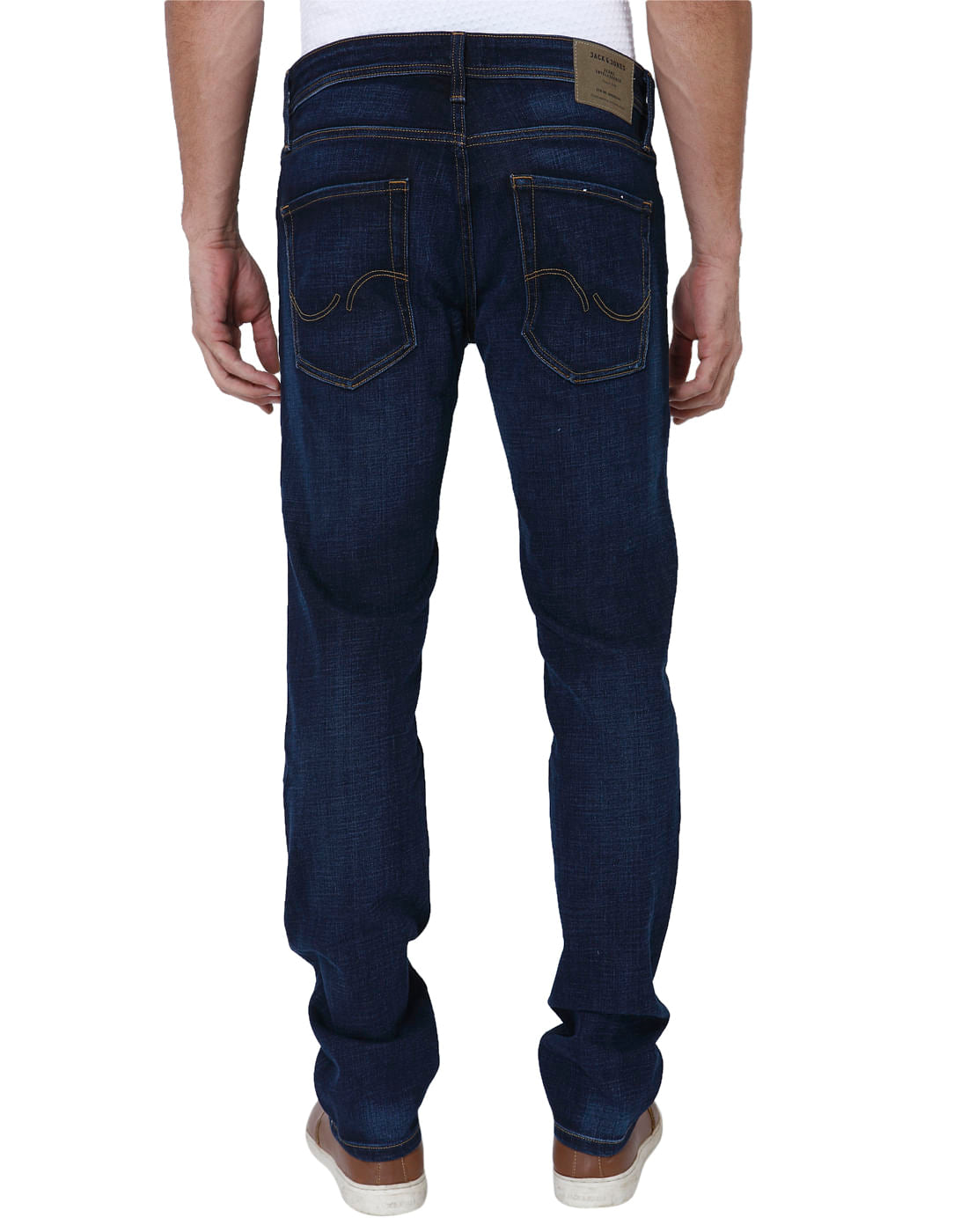 Dark Blue Low Rise Slim Fit Jeans