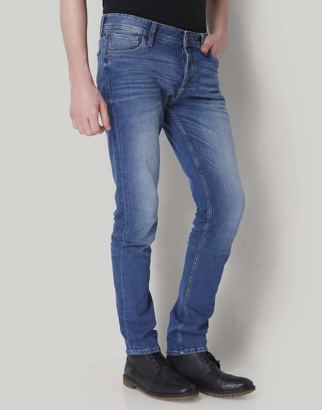 Blue Low Rise Skinny Fit Jeans